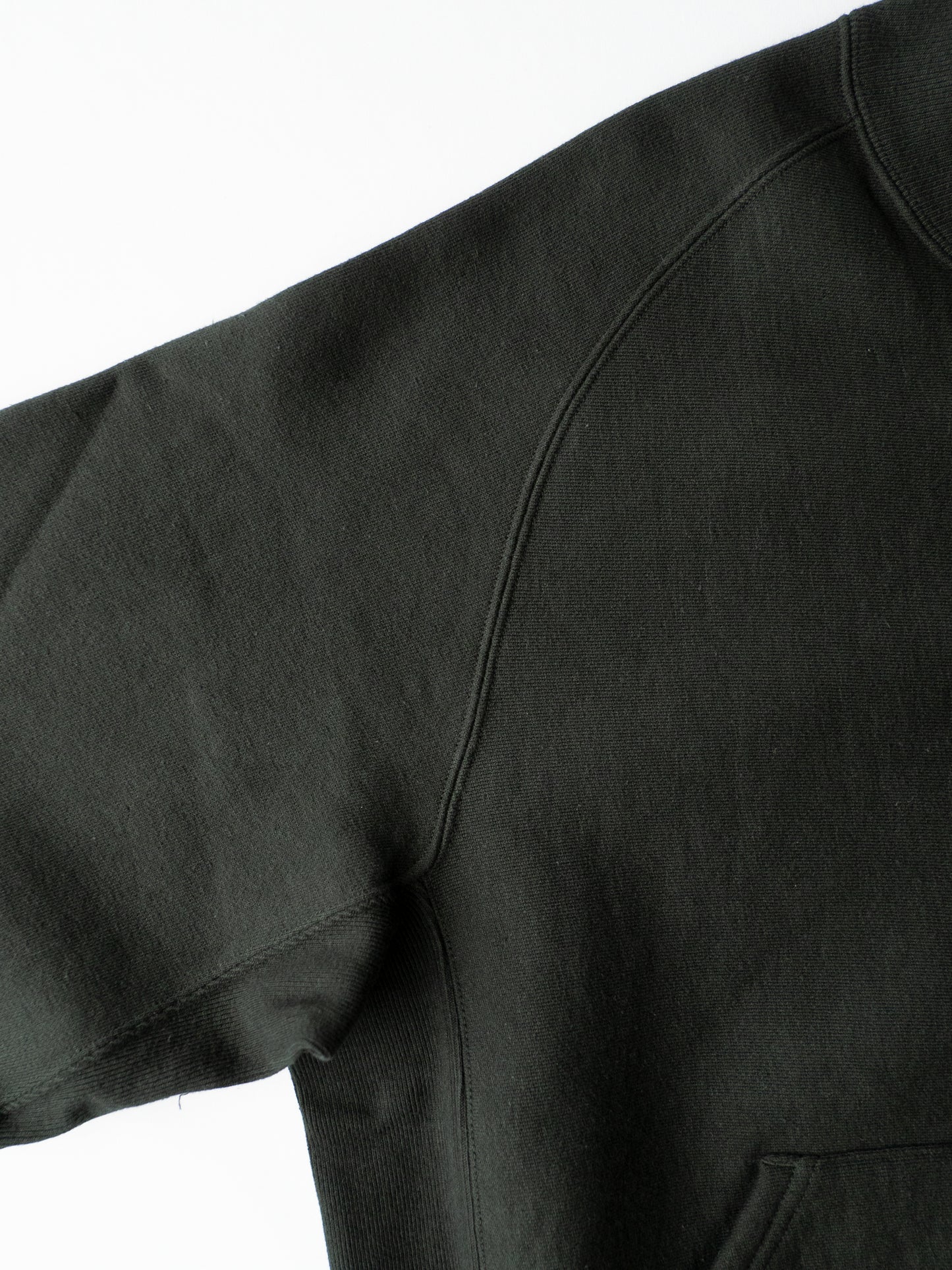 Zip Rib Neck Sweat