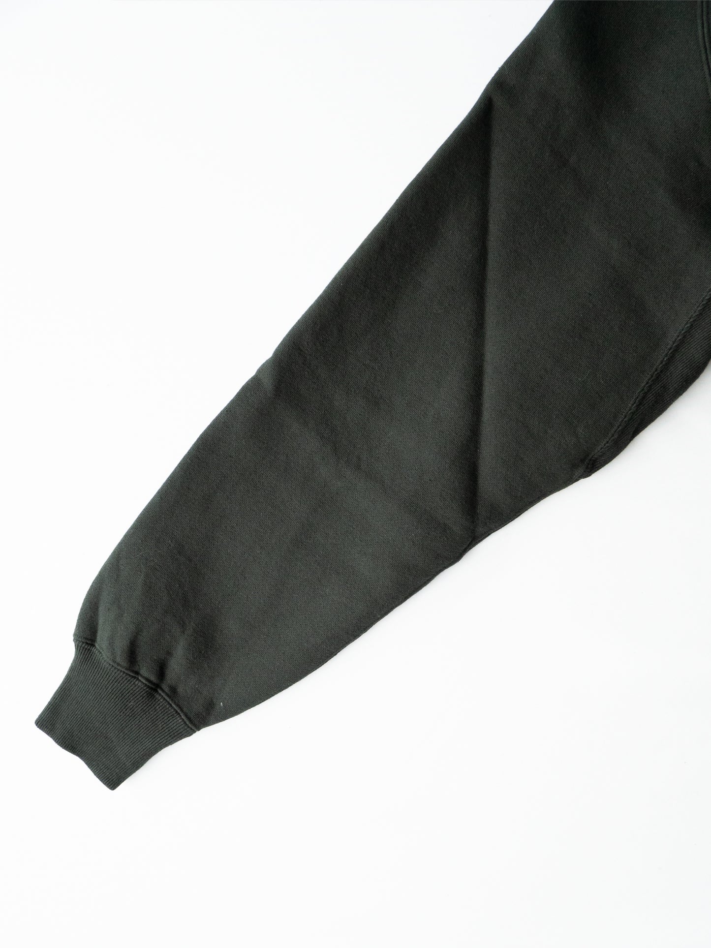 Zip Rib Neck Sweat