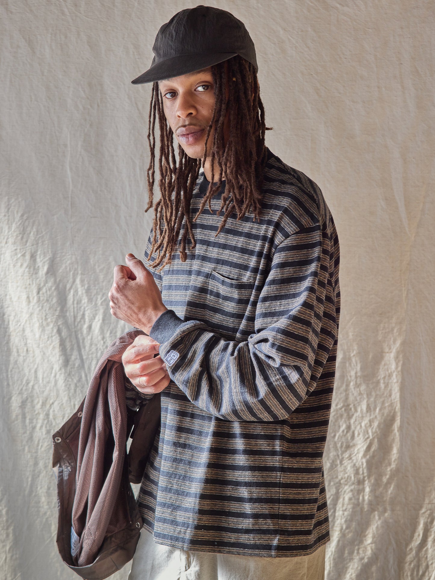 Horizontal Striped L/S Tee