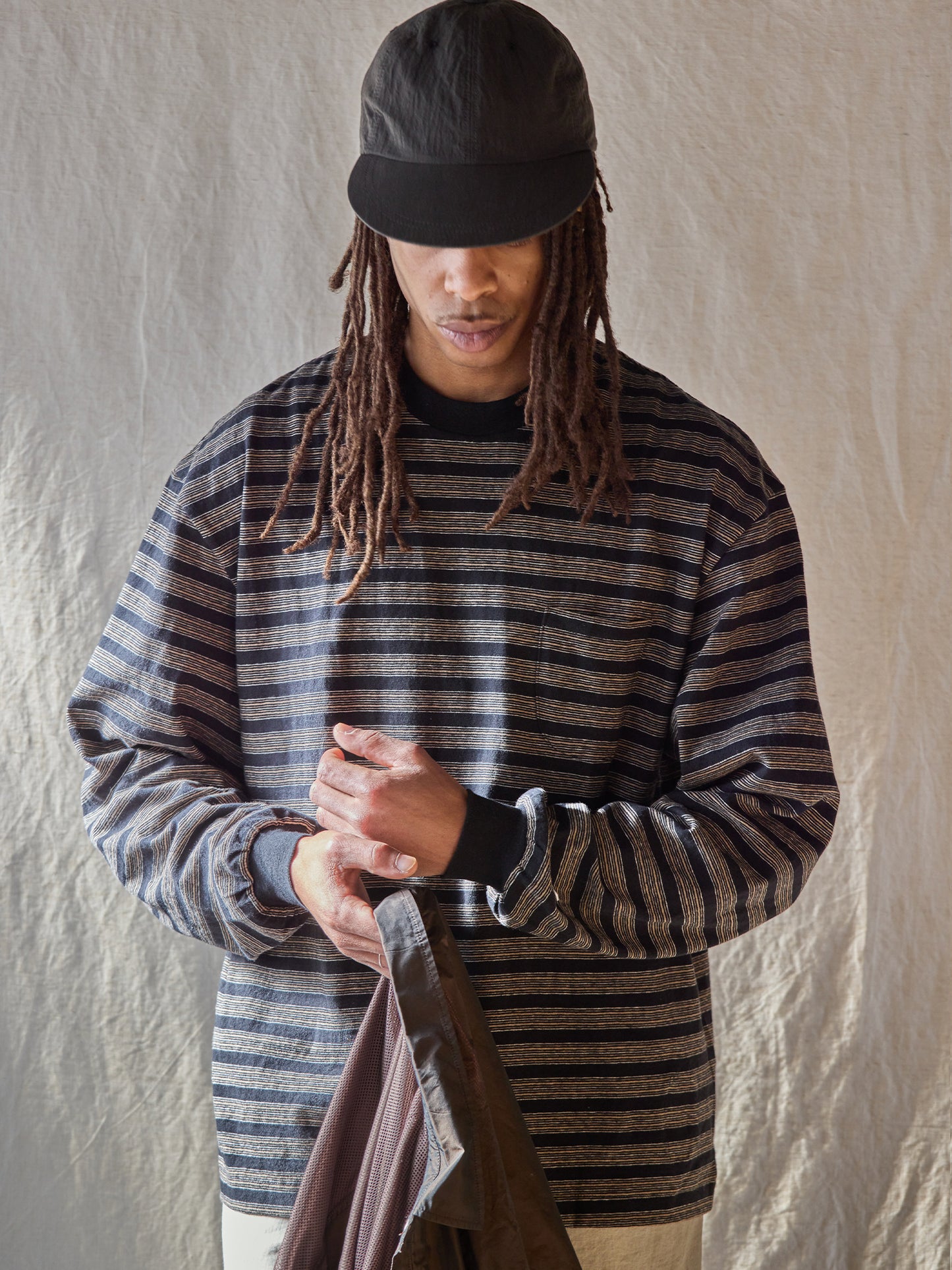 Horizontal Striped L/S Tee