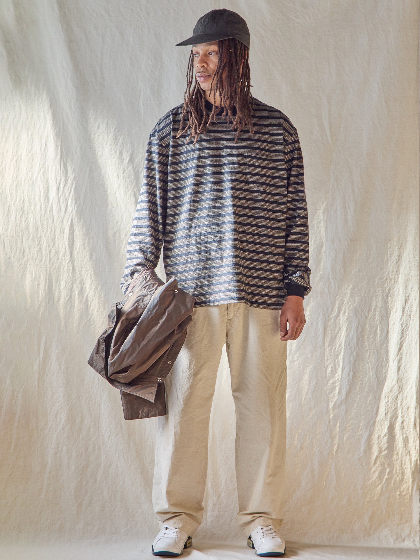Horizontal Striped L/S Tee