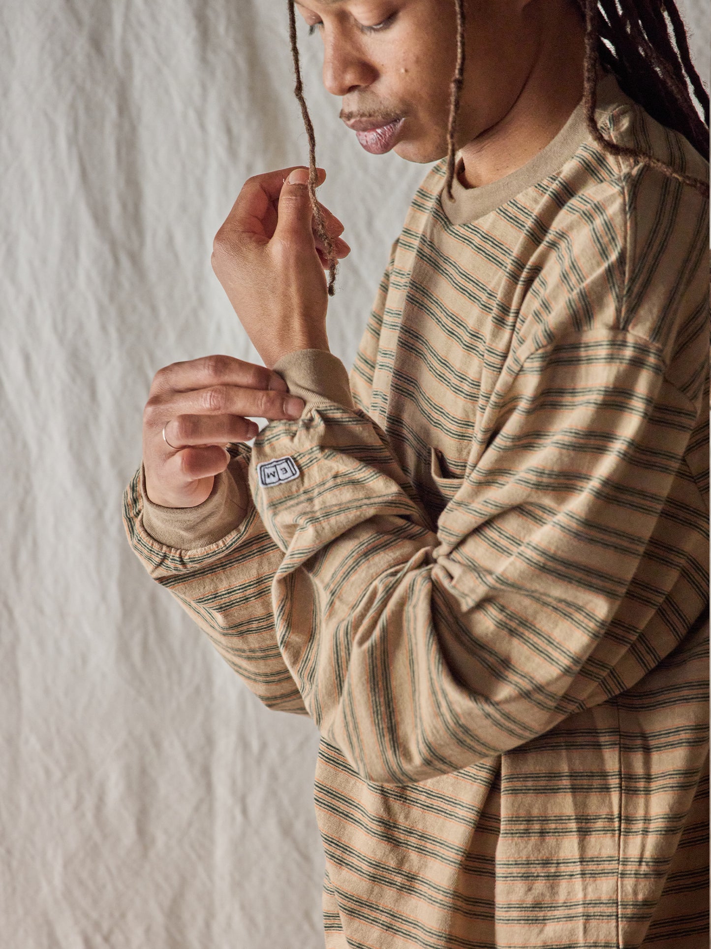 Horizontal Striped L/S Tee