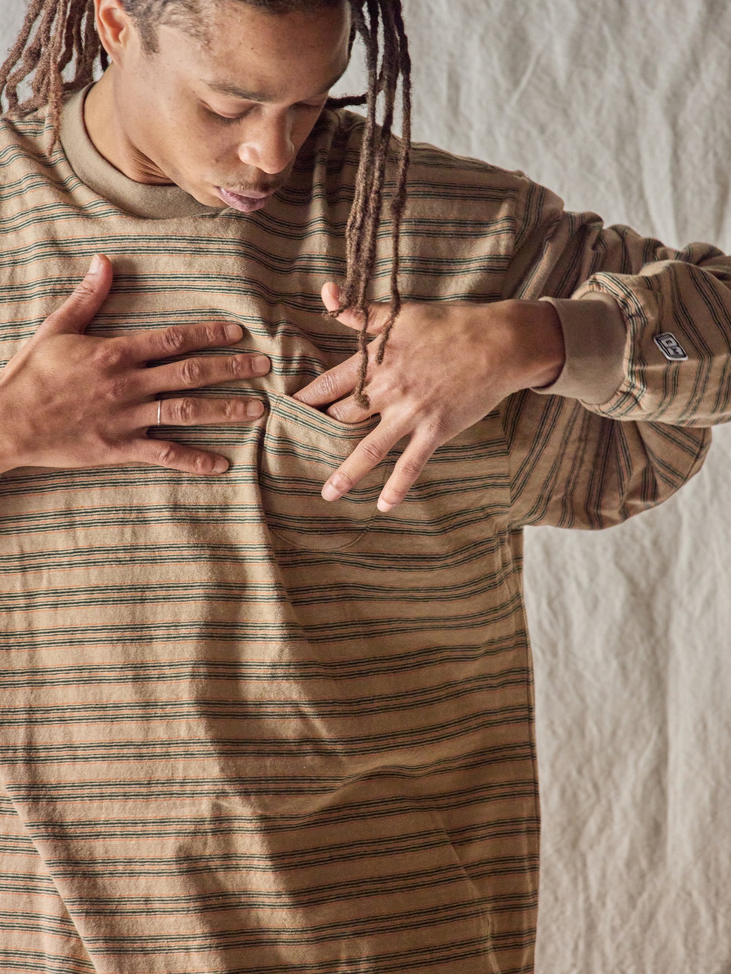 Horizontal Striped L/S Tee