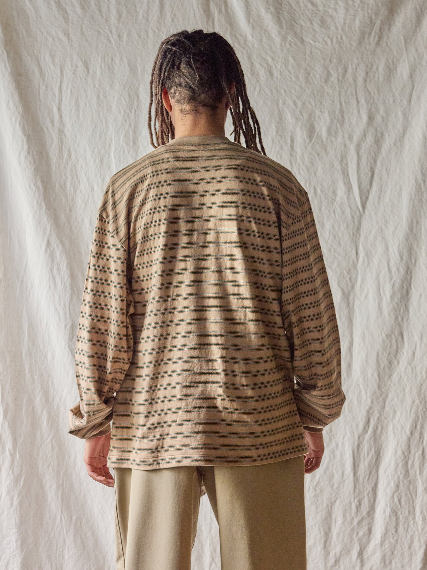 Horizontal Striped L/S Tee