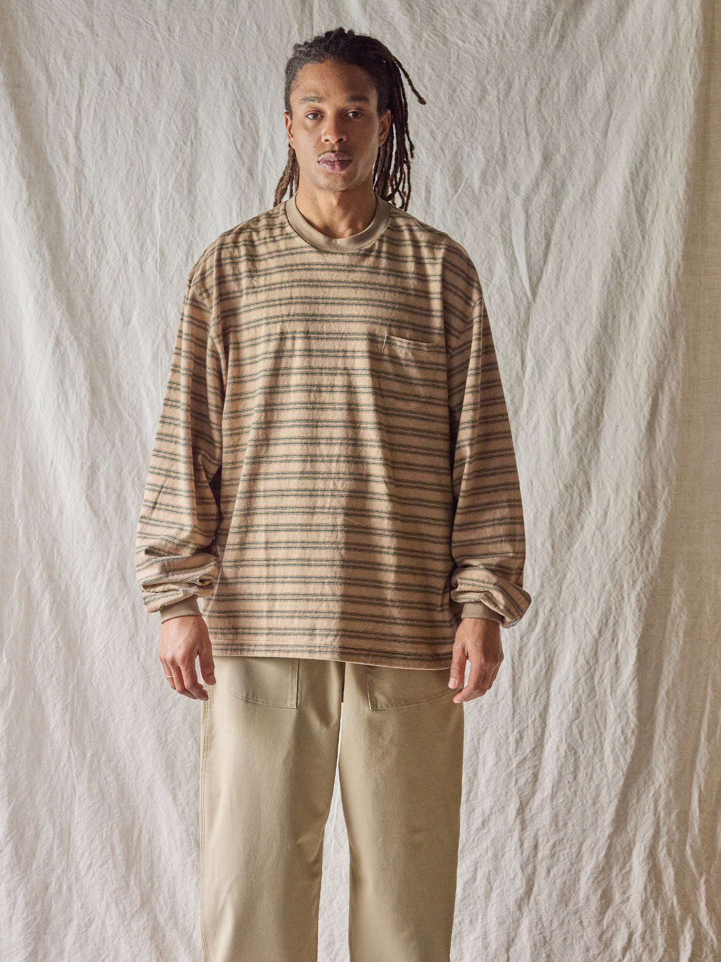 Horizontal Striped L/S Tee