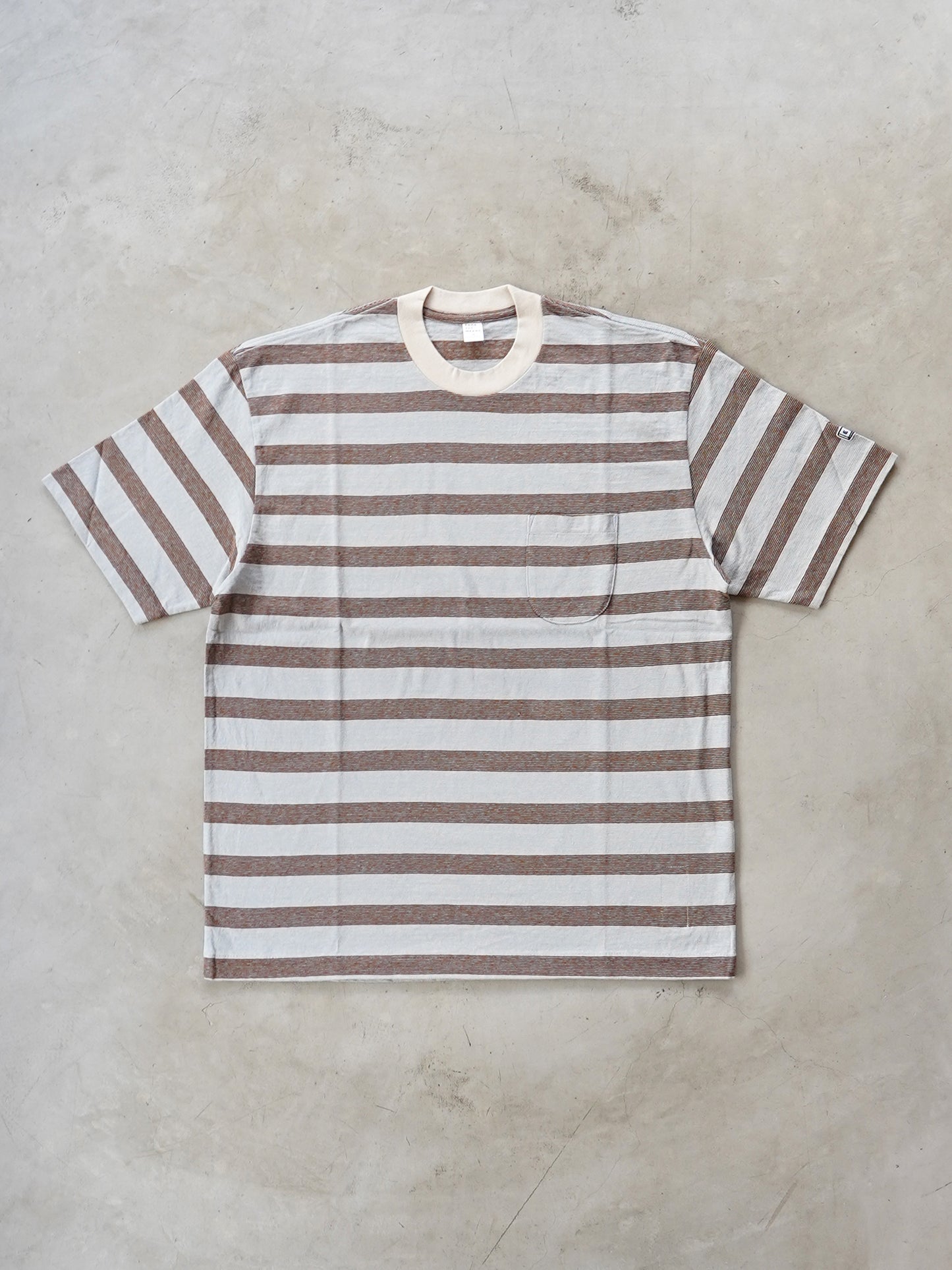 Horizontal striped Pocket Tee