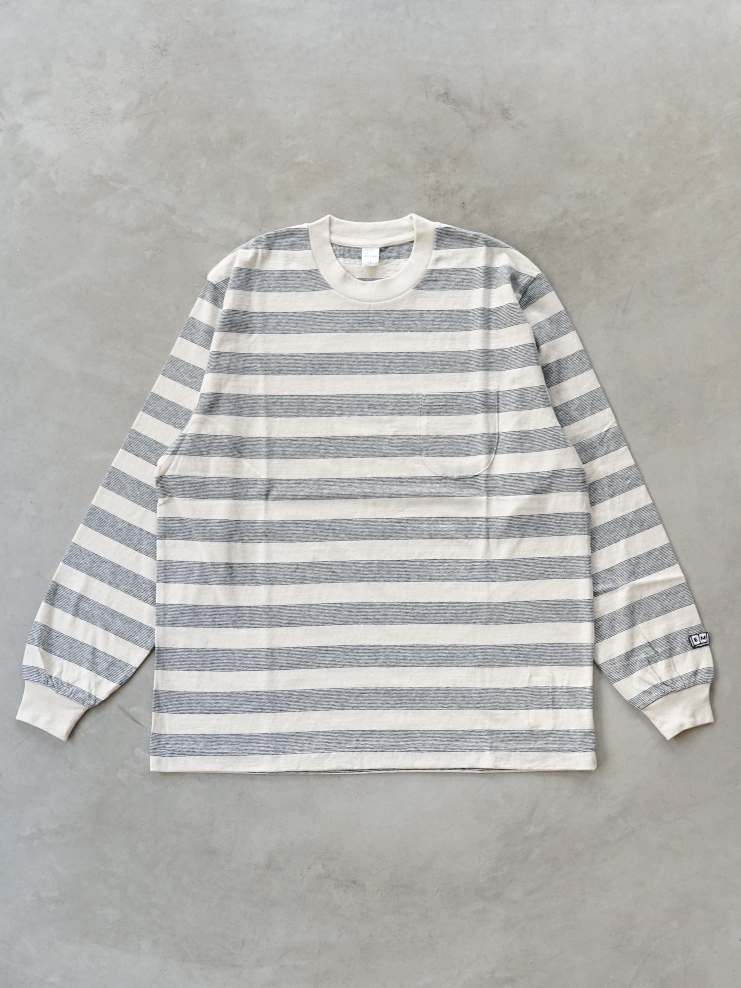 ENDS and MEANS Horizontal Stripe Pocket L/S Tee CH Limited Colour