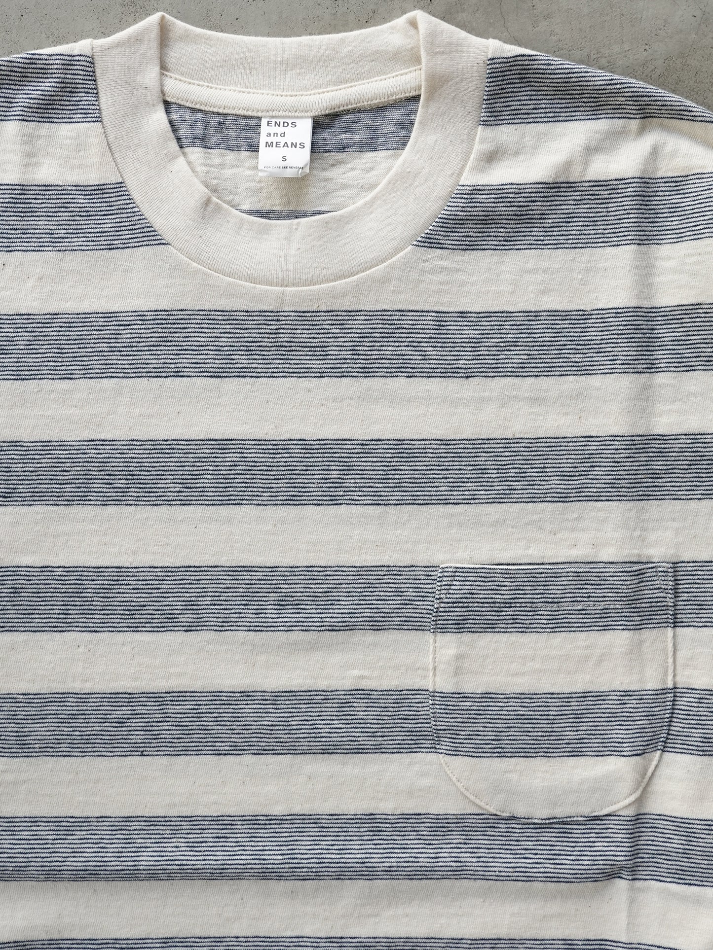 Horizontal Stripe Pocket L/S Tee CH Limited Colour