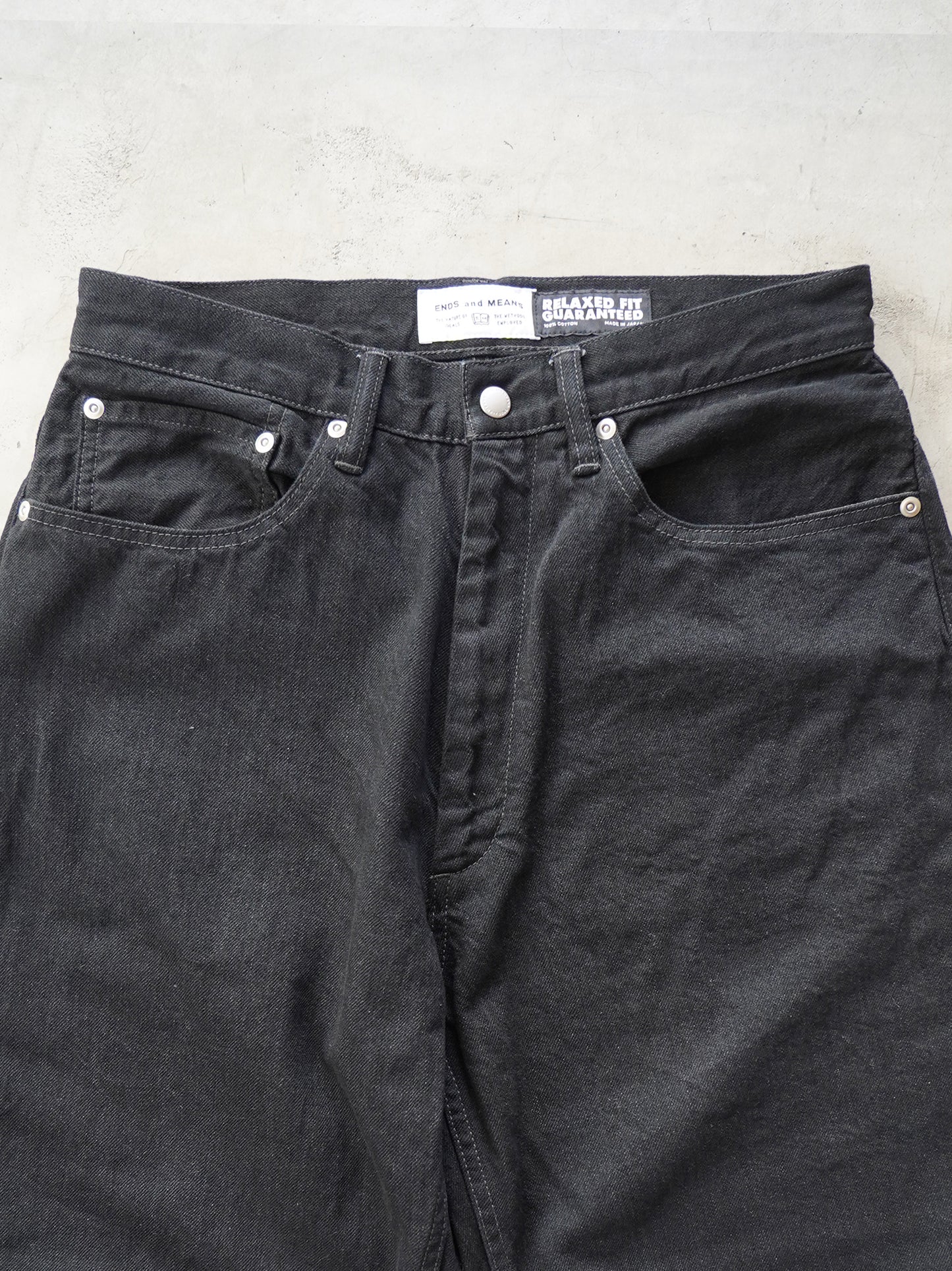Relaxed fit 5 Pockets Denim Black