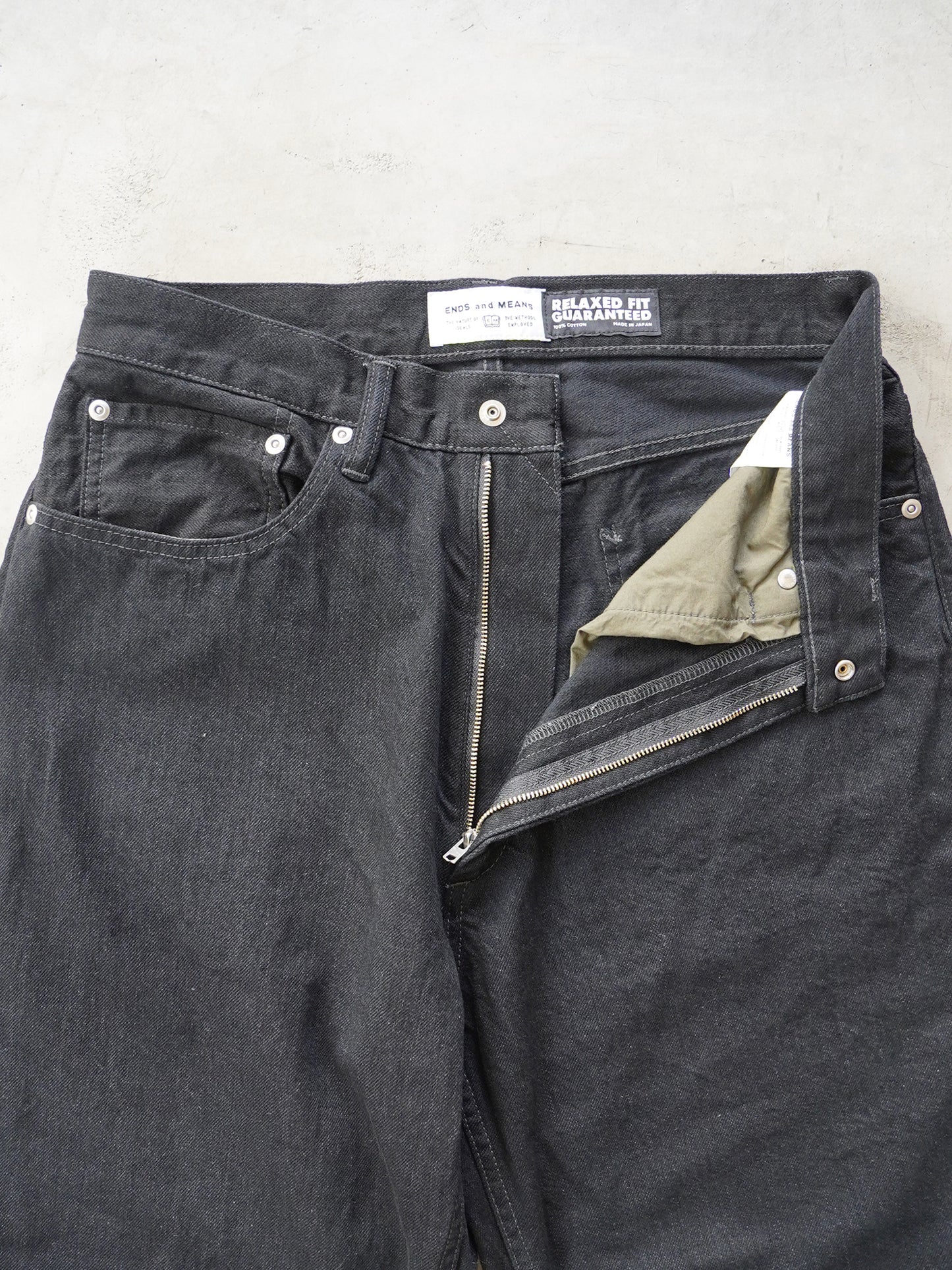 Relaxed fit 5 Pockets Denim Black