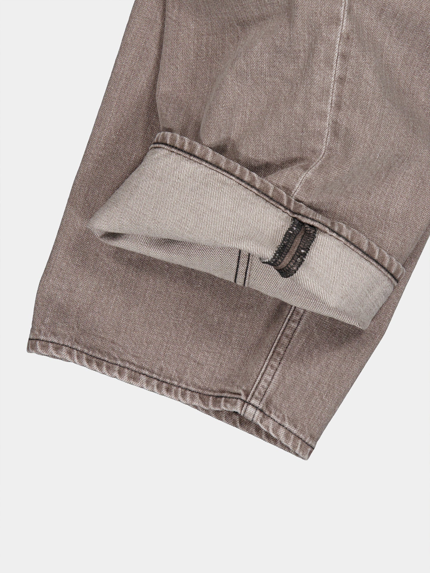 Relaxed fit 5 Pockets Denim Washed Moca