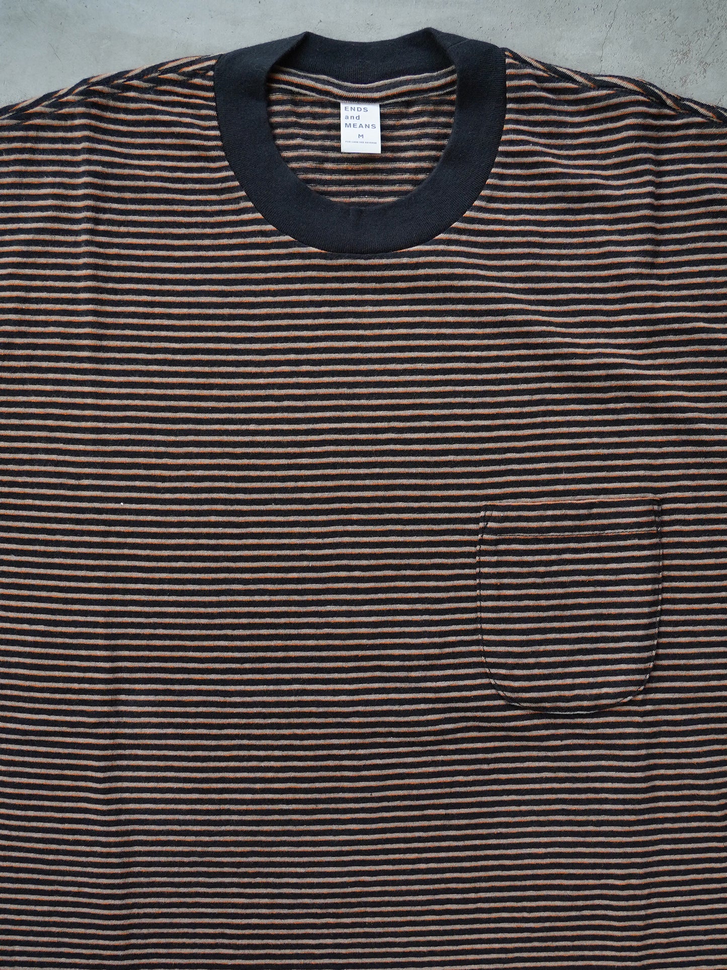 Horizontal striped Pocket Tee