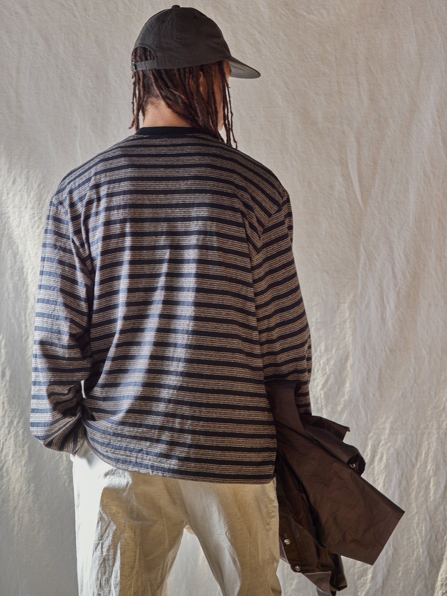 Horizontal Striped L/S Tee