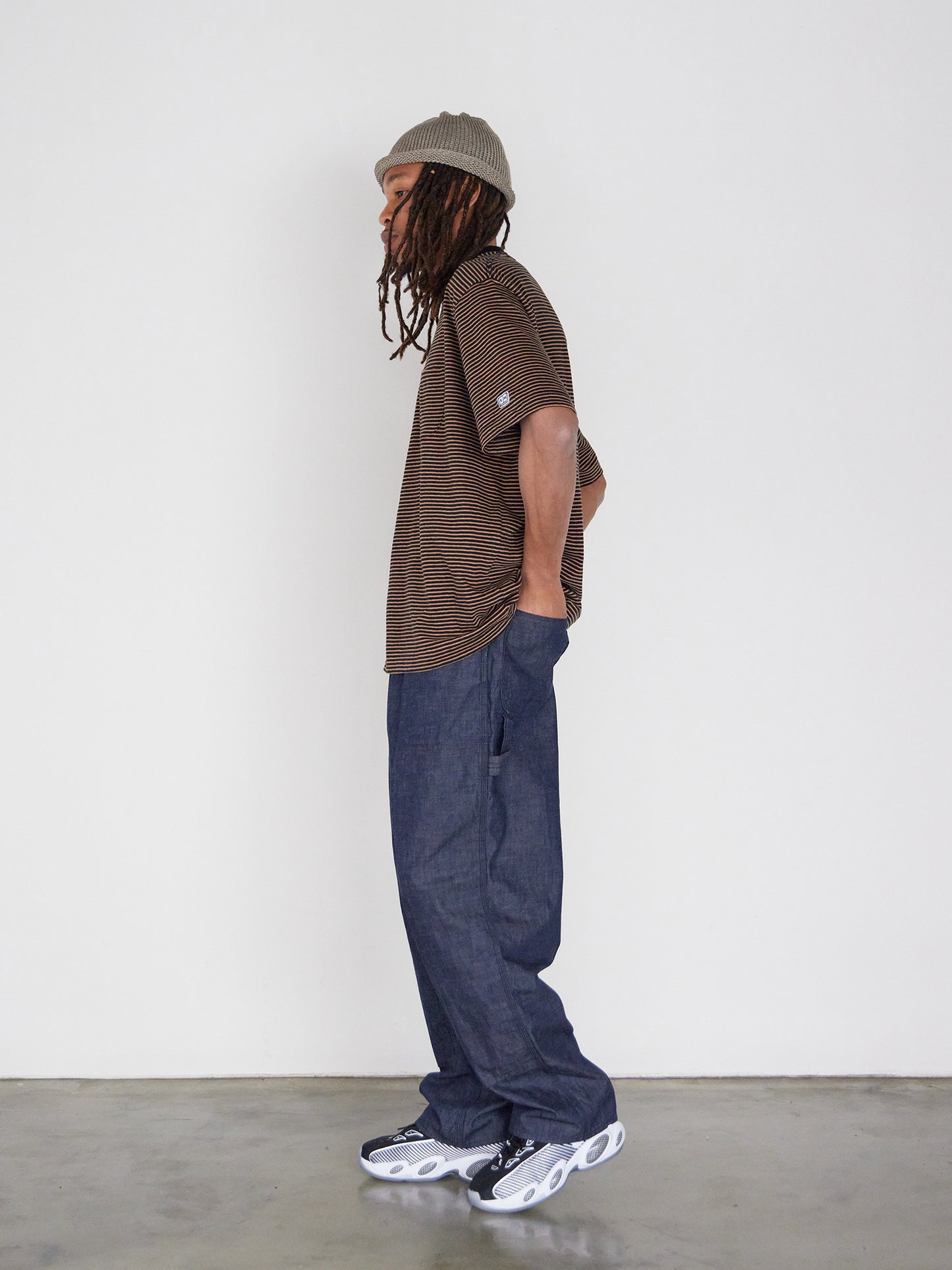 Horizontal striped Pocket Tee