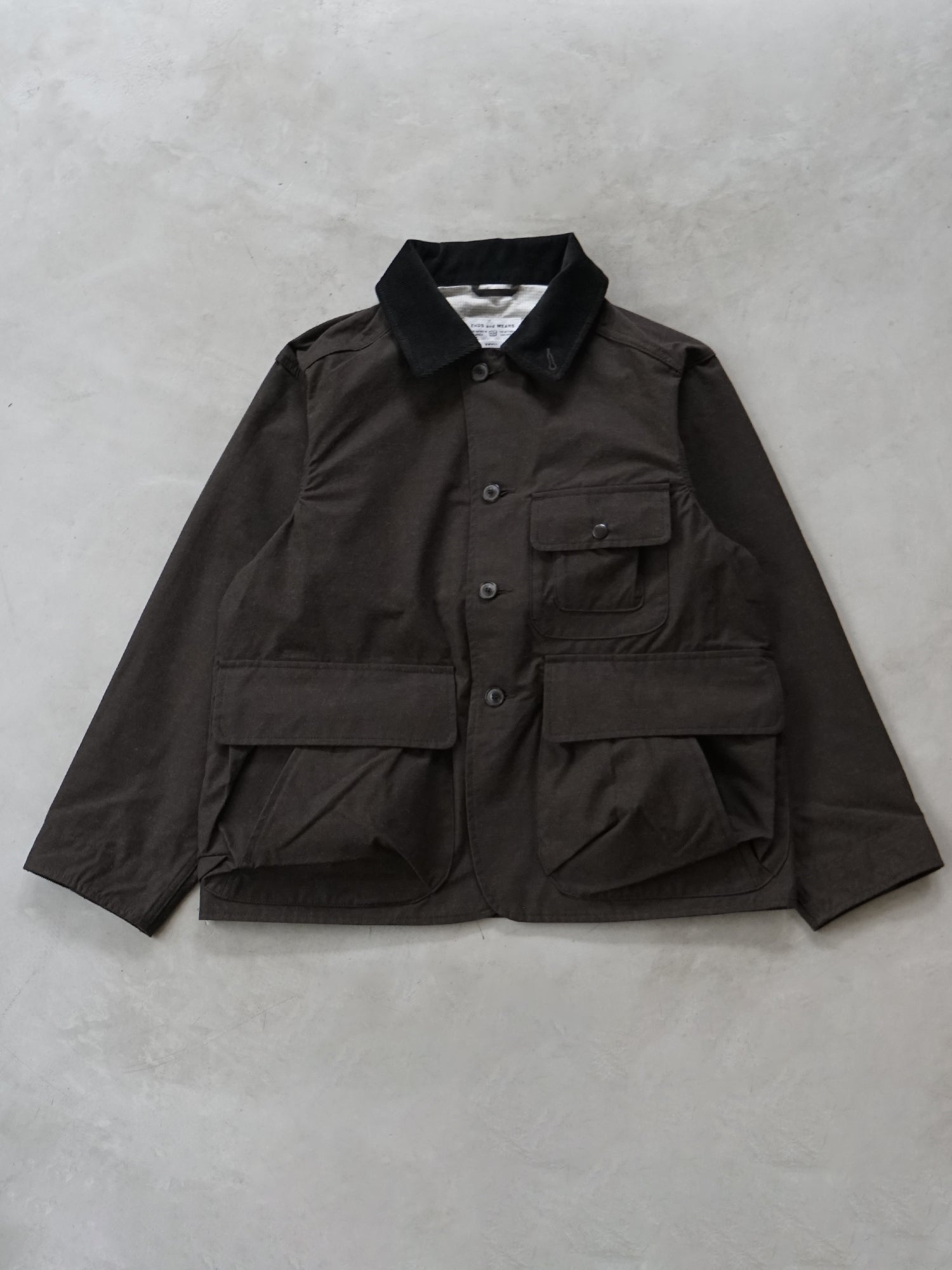 ENDS and MEANS 22AW HUNTING JACKET色ブラウンブラック - カバーオール