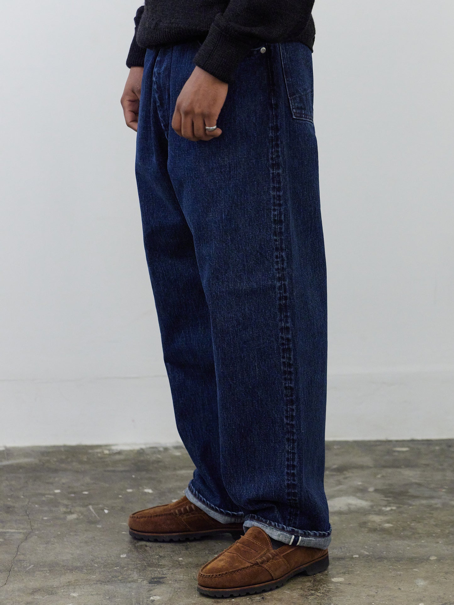 5 Pockets Denim Washed Indigo