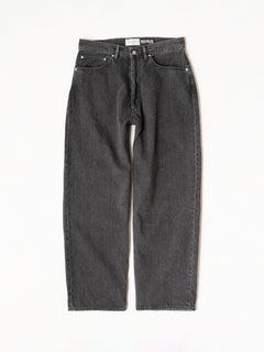 Relaxed fit 5-pocket washed denim