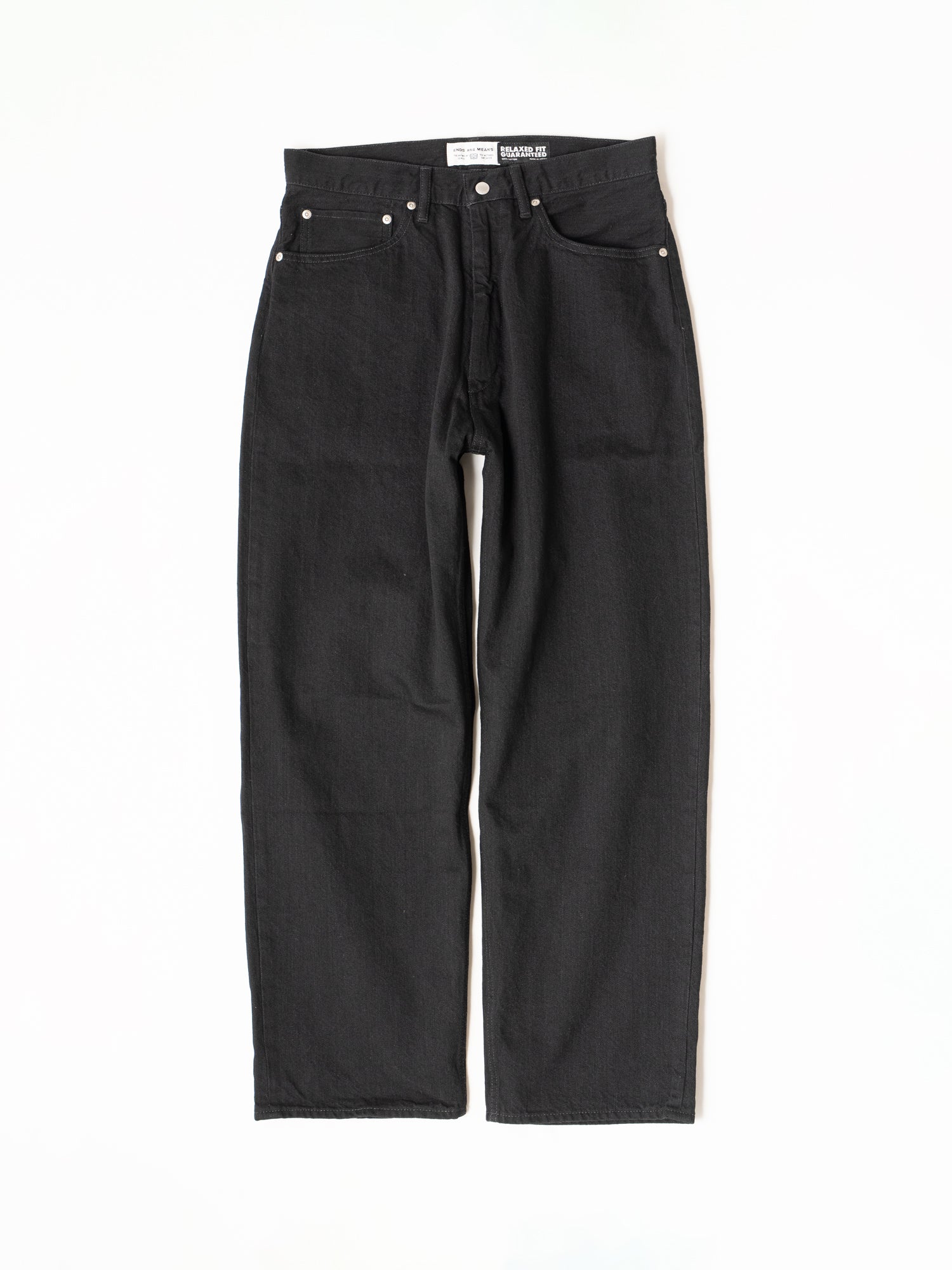 Relaxed Fit 5-Pocket Denim (Black)