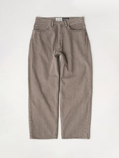 Relaxed fit 5-Pocket Washed Moca Denim