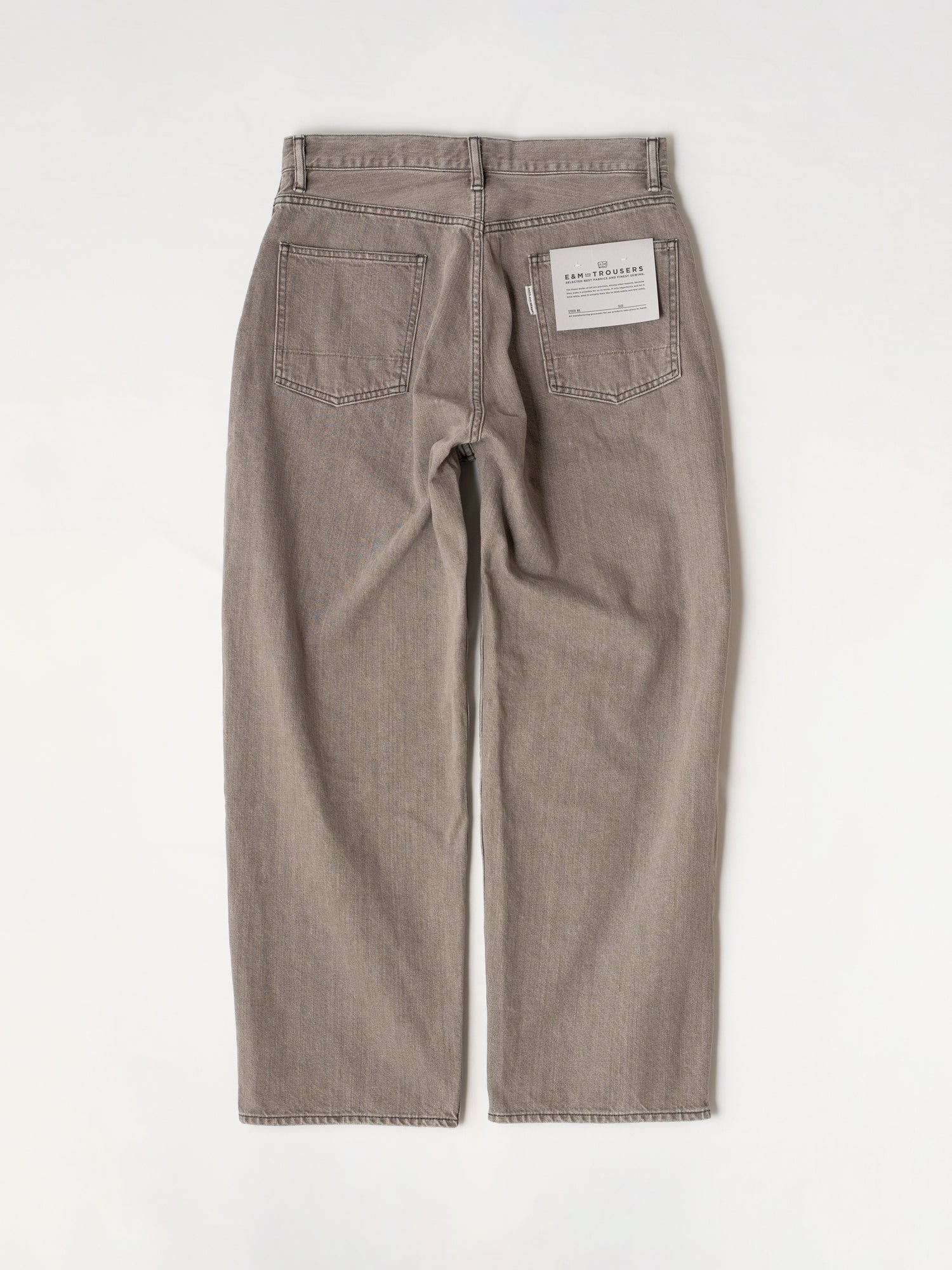 Relaxed fit 5-Pocket Washed Moca Denim