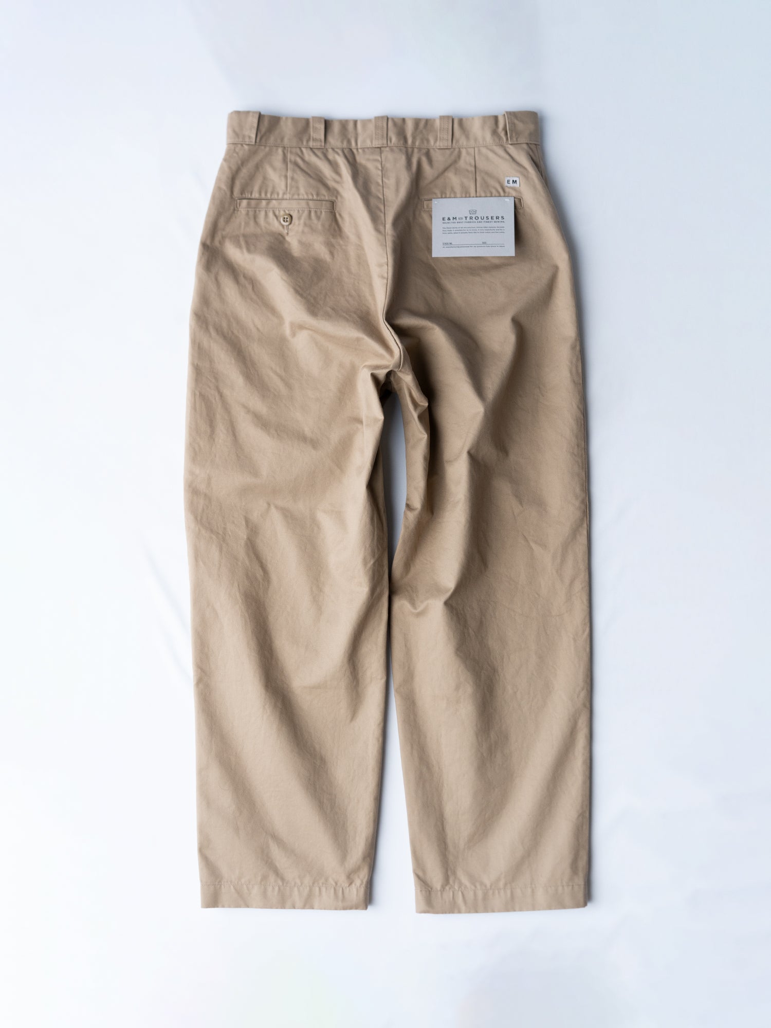 2025SS ENDS and MEANS Work Chinoパンツナチュラル ENDS and MEANS