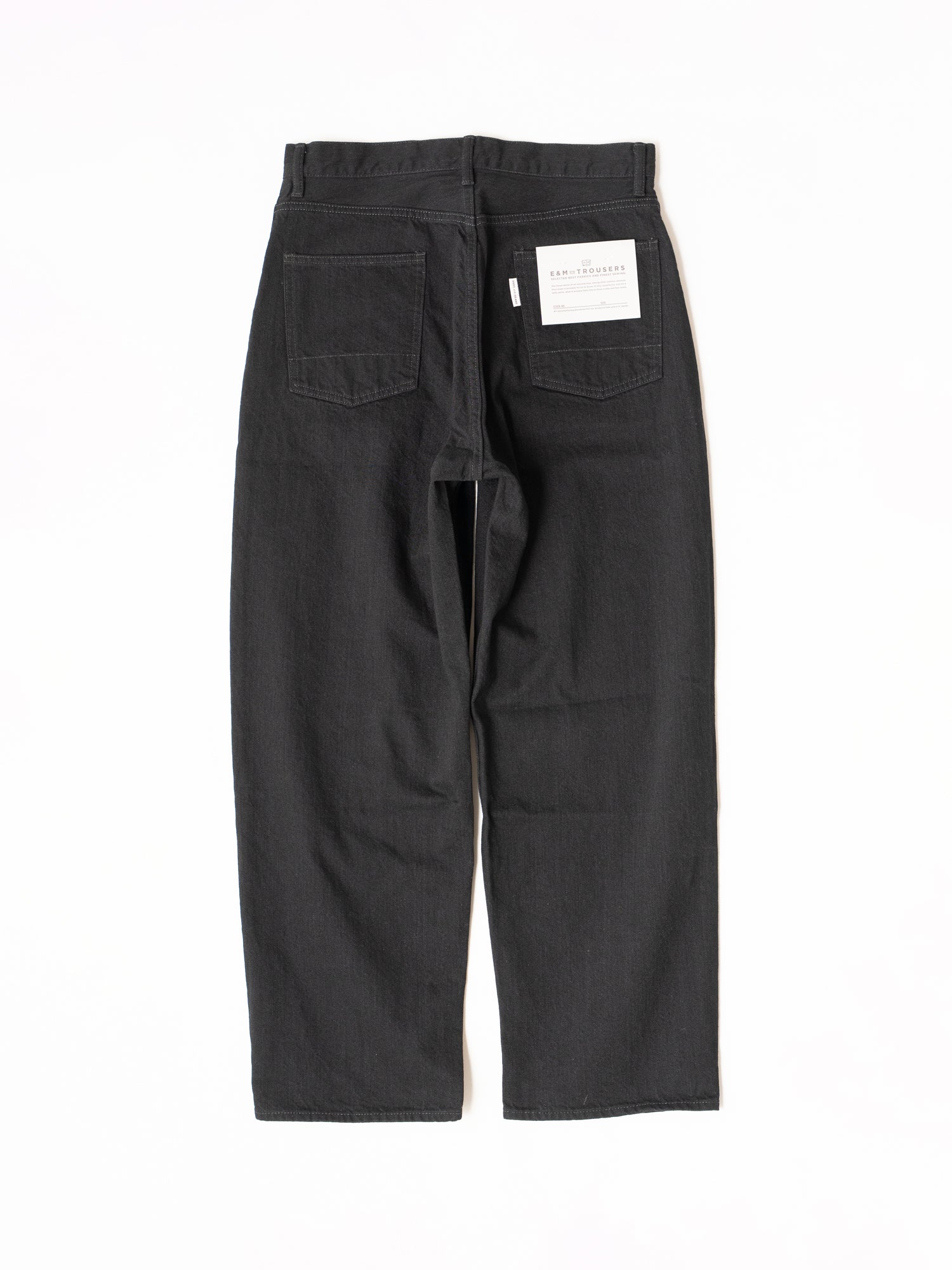 Relaxed Fit 5-Pocket Denim (Black)