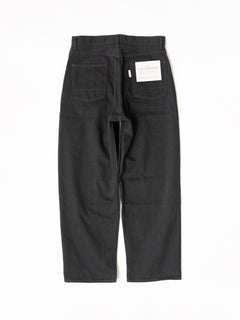 Relaxed Fit 5-Pocket Denim (Black)