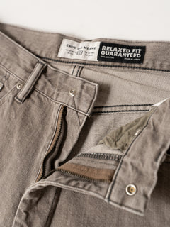 Relaxed fit 5-Pocket Washed Moca Denim