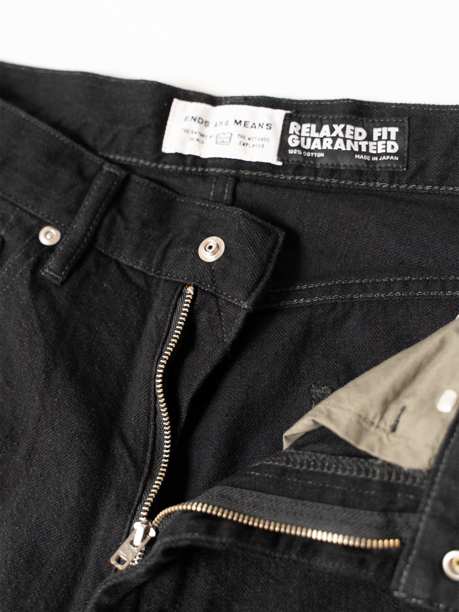 Relaxed Fit 5-Pocket Denim (Black)