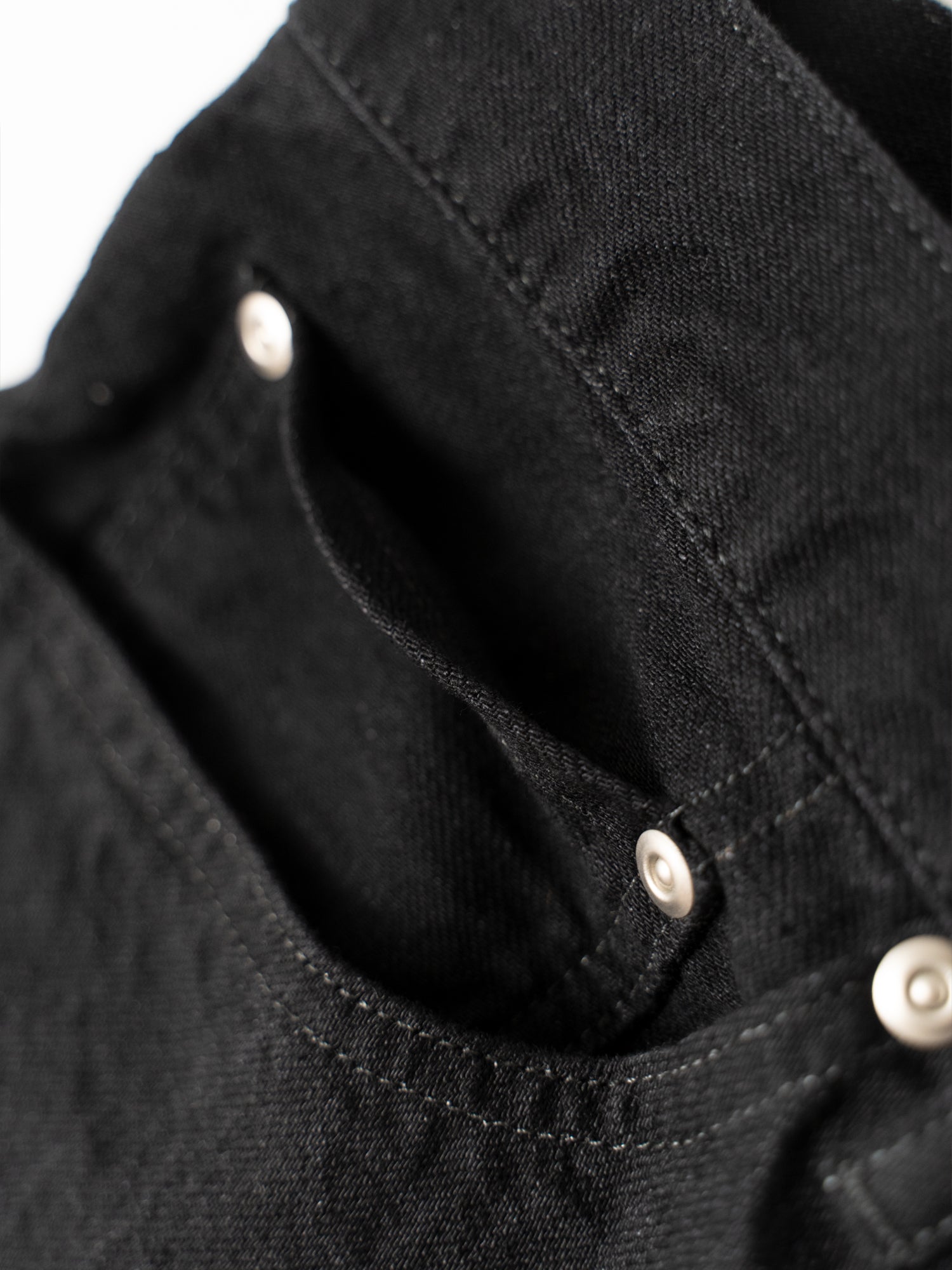 Relaxed Fit 5-Pocket Denim (Black)