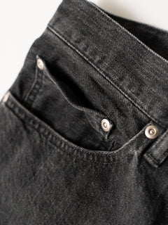 Relaxed fit 5-pocket washed denim
