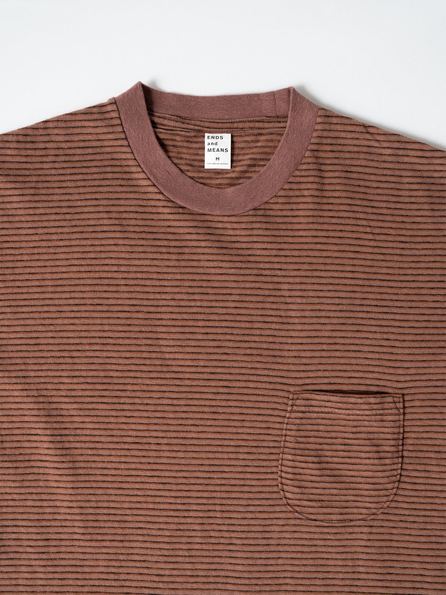 トップス ENDS and MEANS Horizontal Stripe Pocket ENDS and MEANS Horizontal Striped Pocket Tee – CUXTON HOUSE