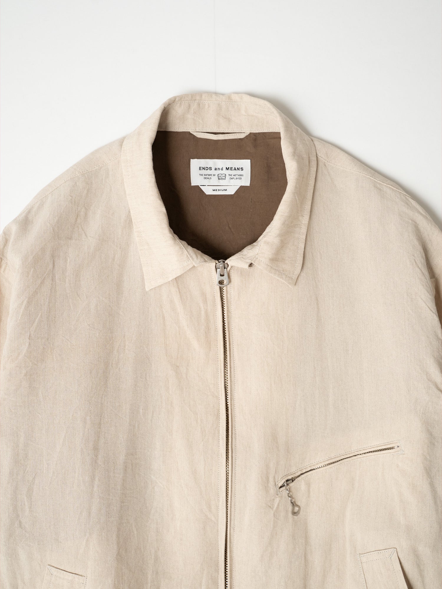 W COLOR STUDDED DRIZZLER JACKET ベージュ CLANE(クラネ)｜W COLOR STUDDED DRIZZLER JACKET ブルゾン/BEIGE の