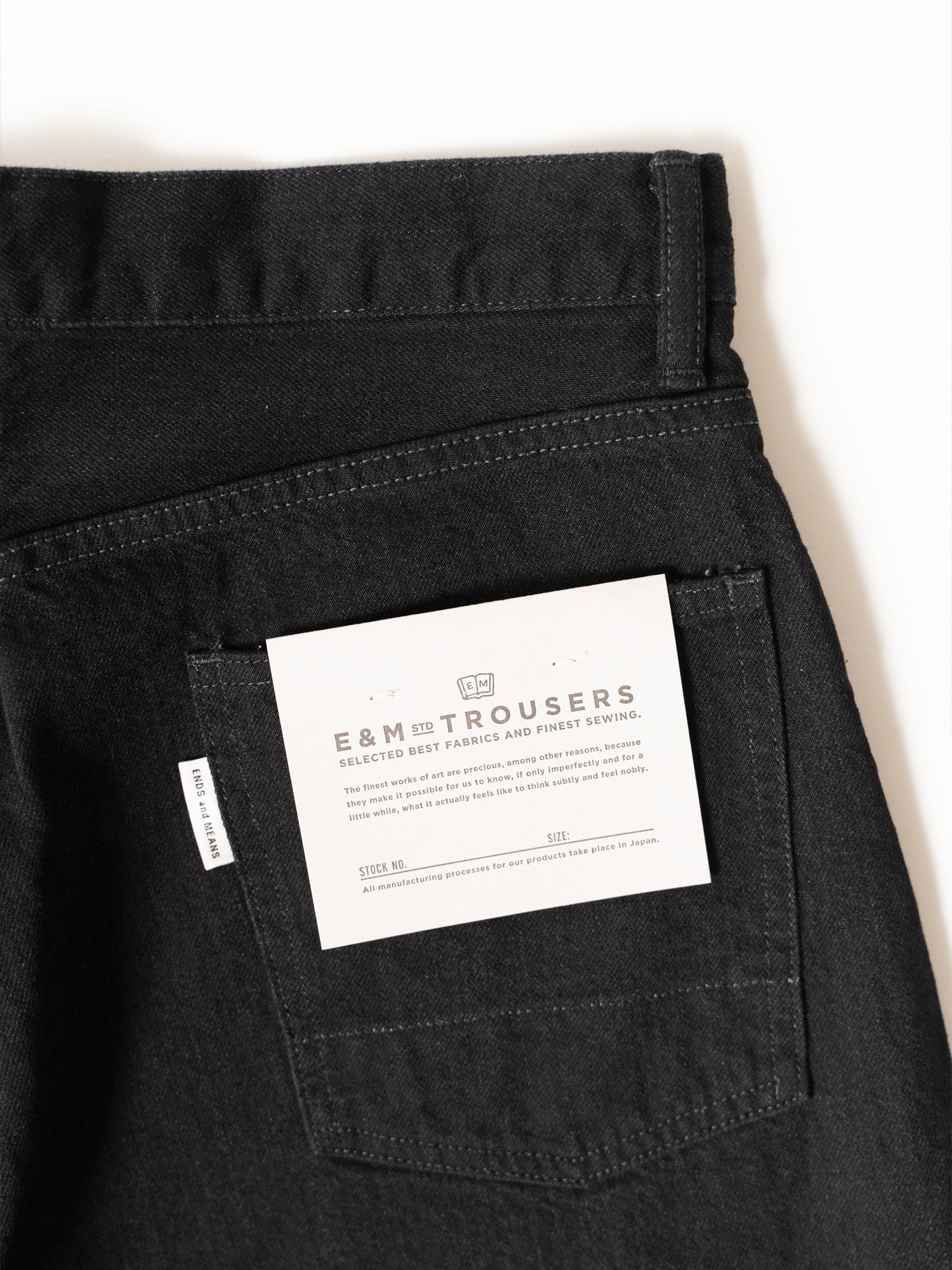 Relaxed Fit 5-Pocket Denim (Black)