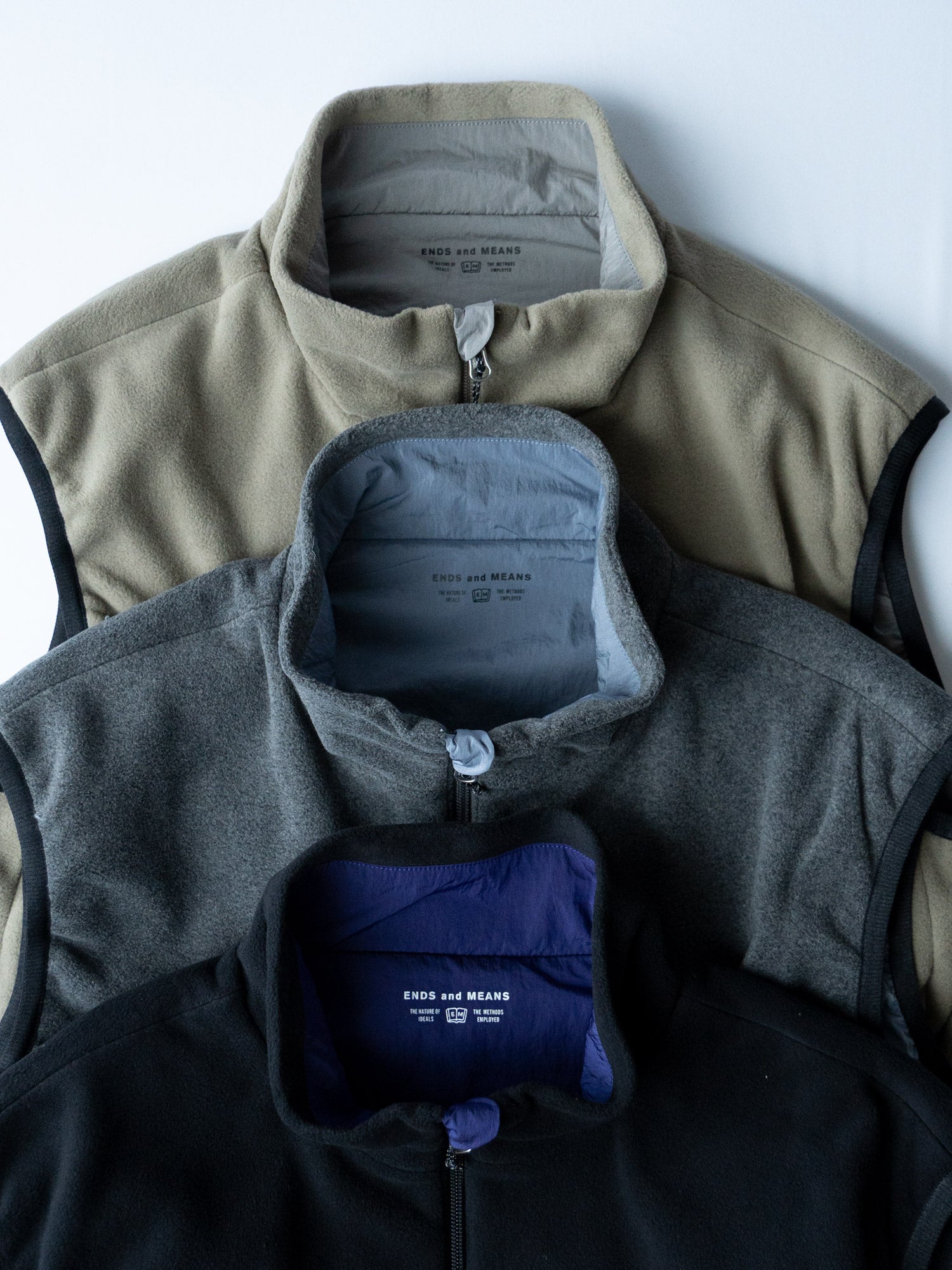 ENDS and MEANS　Reversible P/O Vest ENDS and MEANS Reversible Vest – CUXTON HOUSE