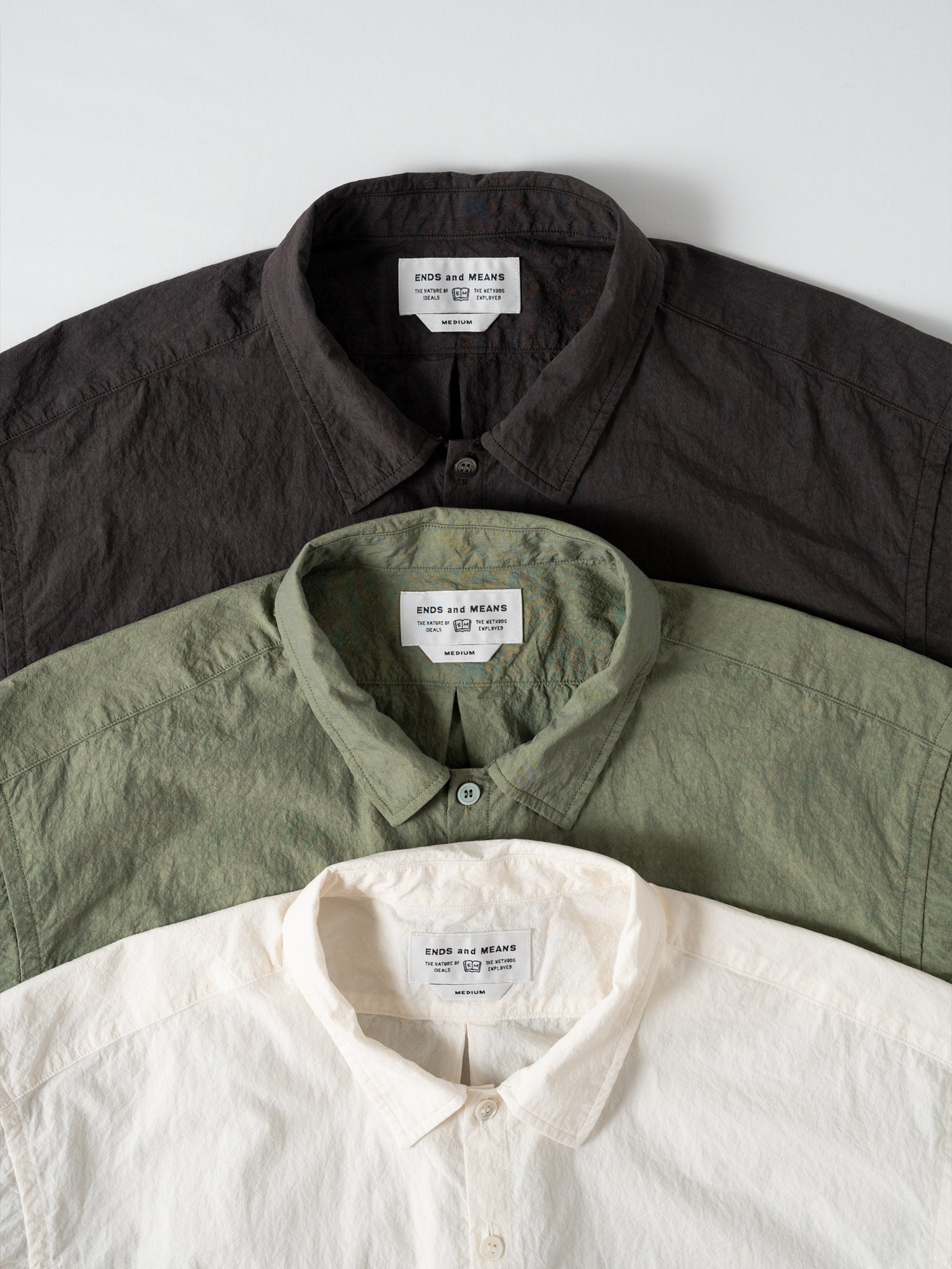 トップス ENDS and MEANS Nizza Shirts M 25SS ENDS and MEANS Nizza Shirts – CUXTON HOUSE