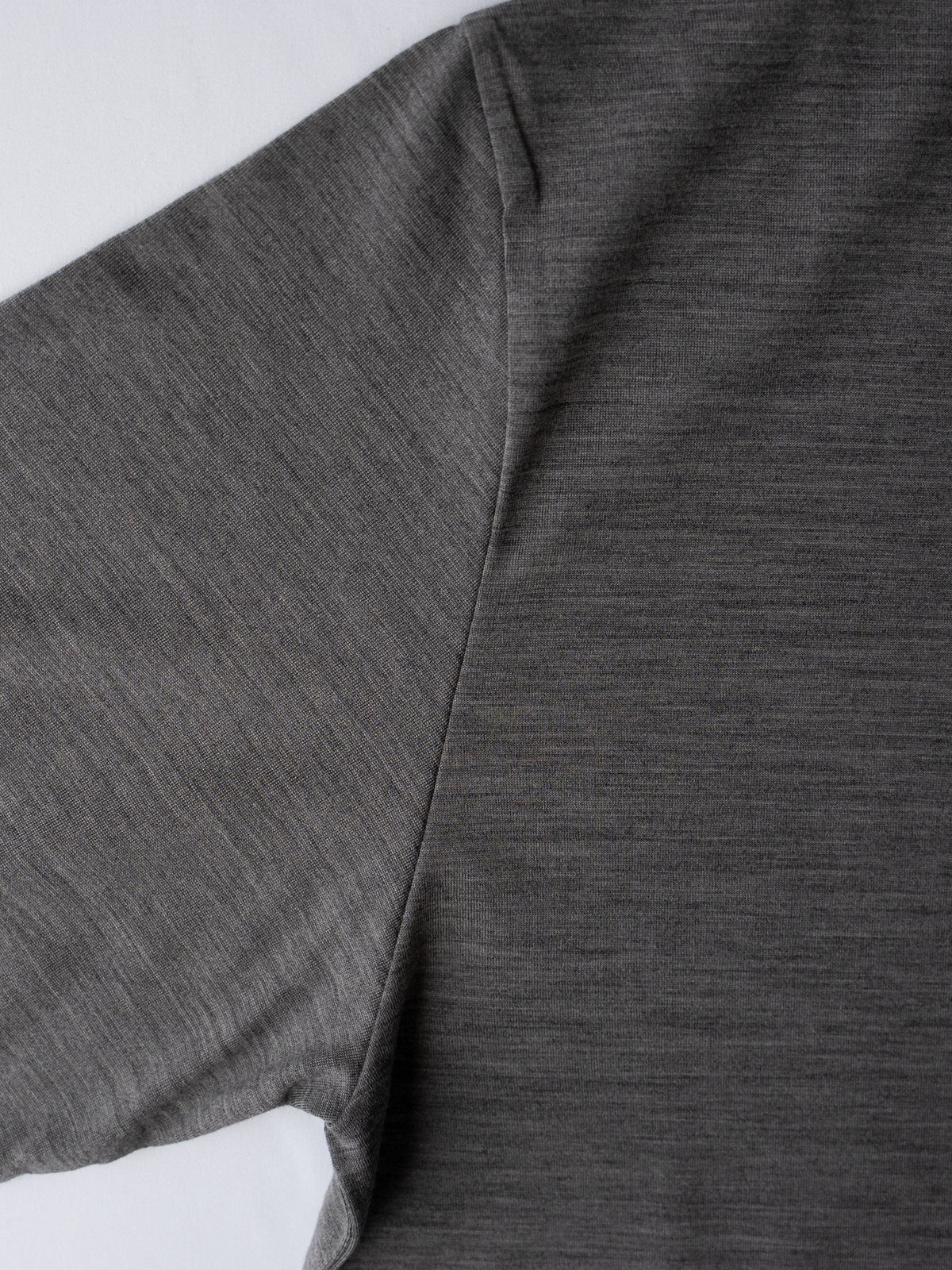 Merino Wool Pocket Long-Sleeve Mock Neck Tee
