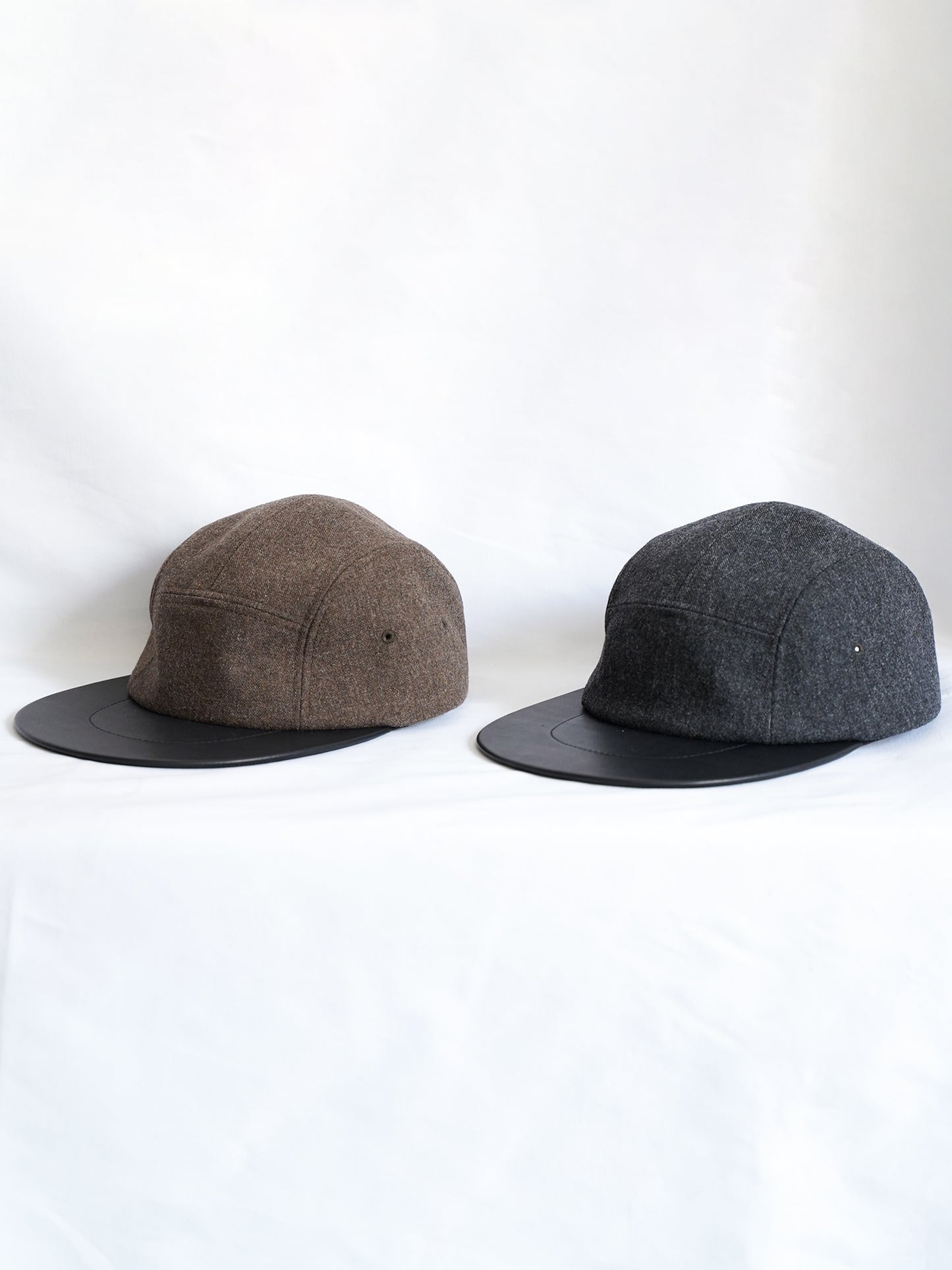 Leather Camp Cap