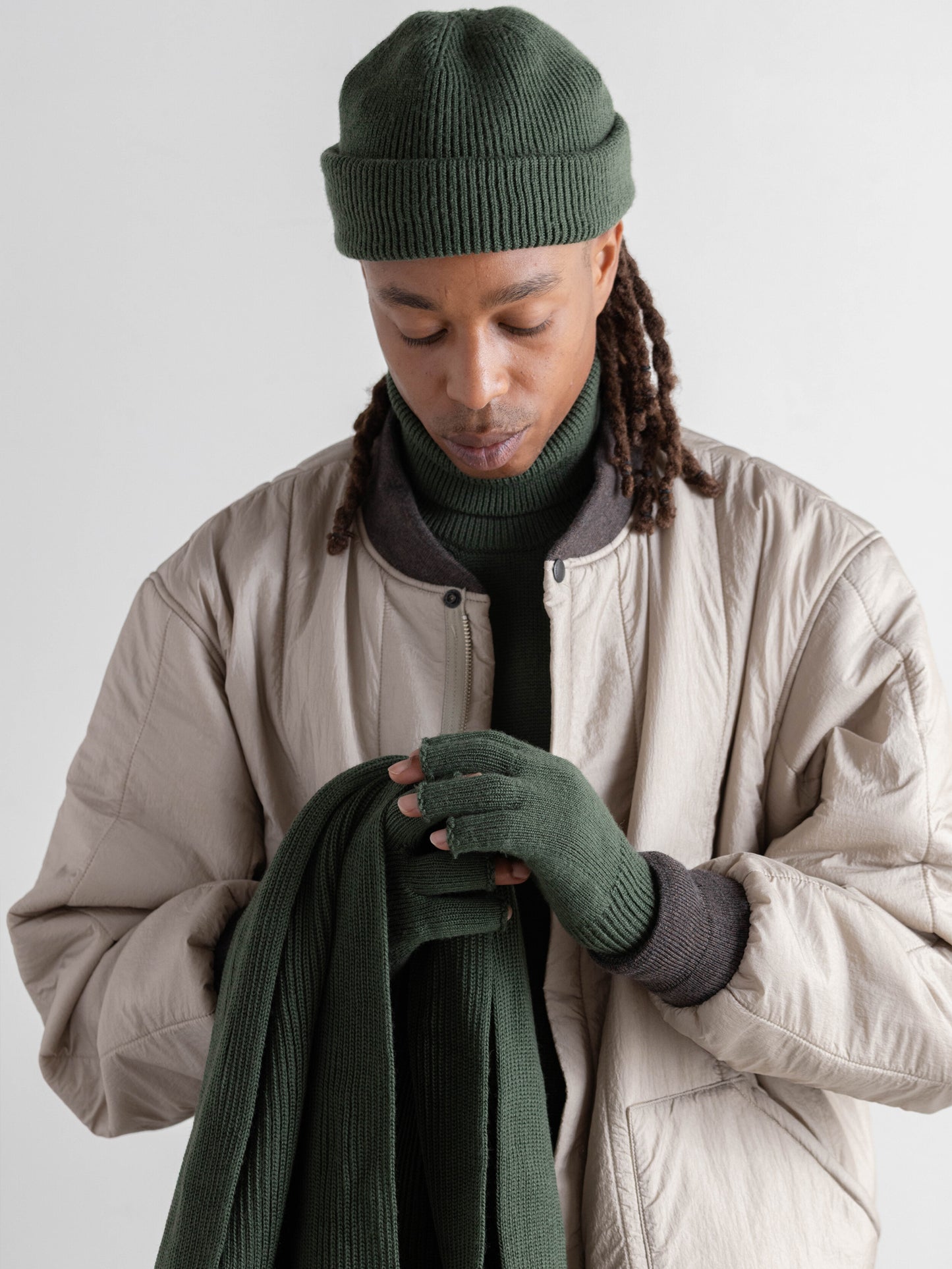 Whole Garment Grandpa Knit Cap