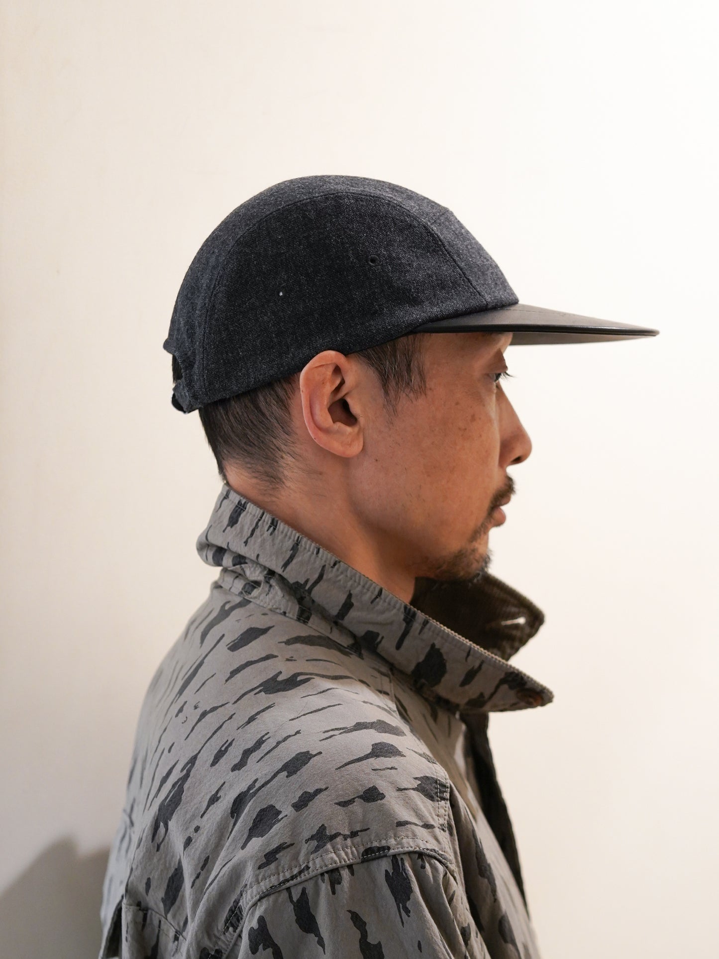 Leather Camp Cap