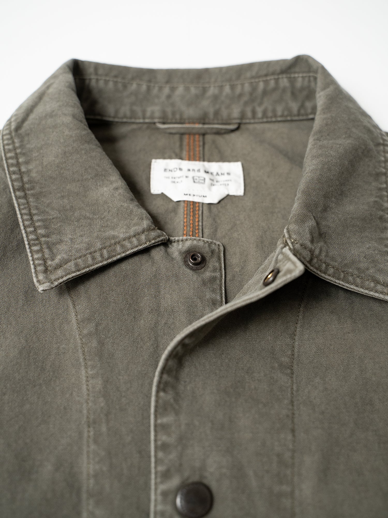 ジャケット・アウター ENDS and MEANS Coverall Jacket 10-6-36 Coverall Jacket - Olive | Ends and Means | Peggs & son.