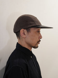 Leather Camp Cap