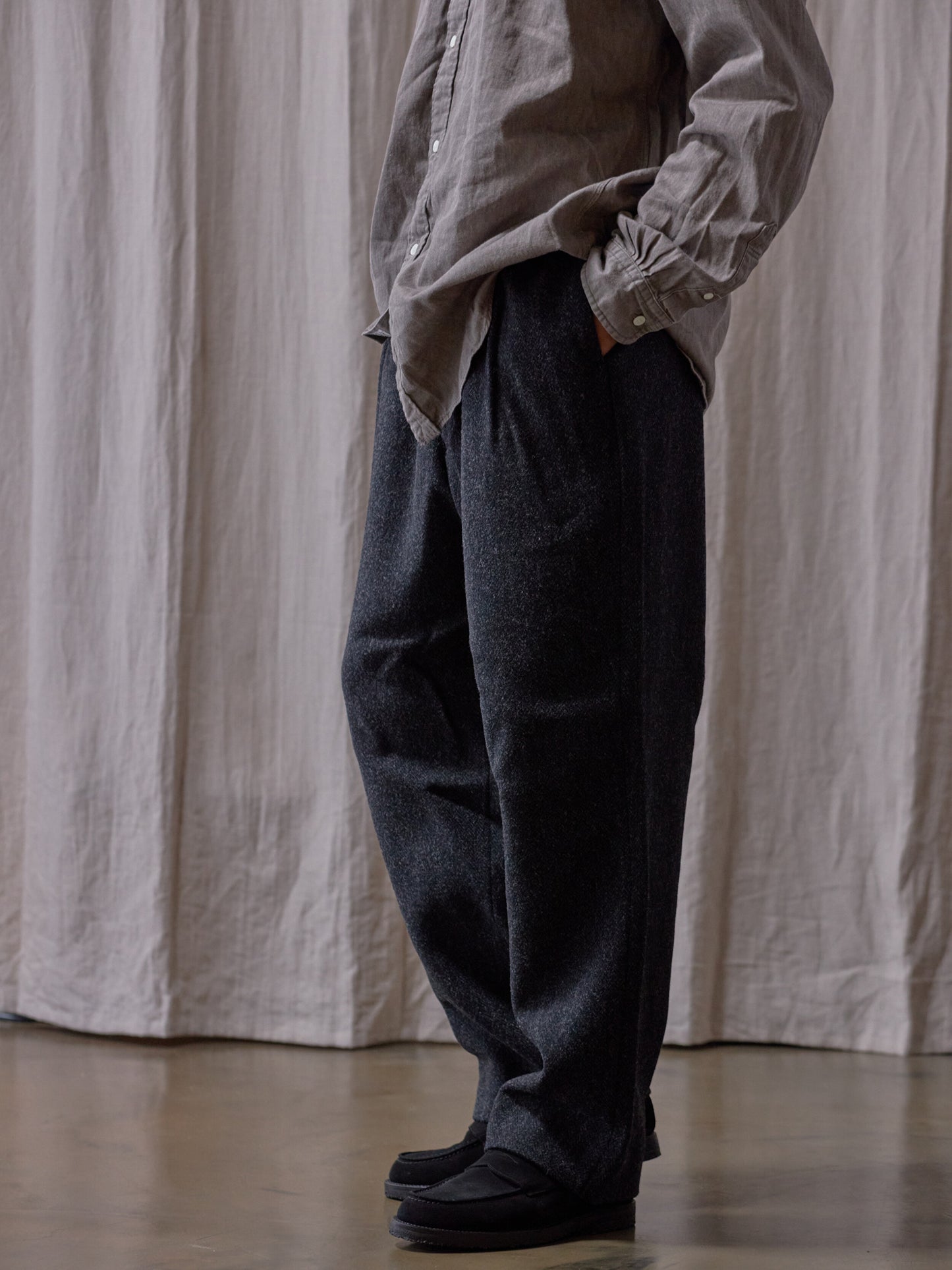 Grandpa Wool 2tuck Trousers