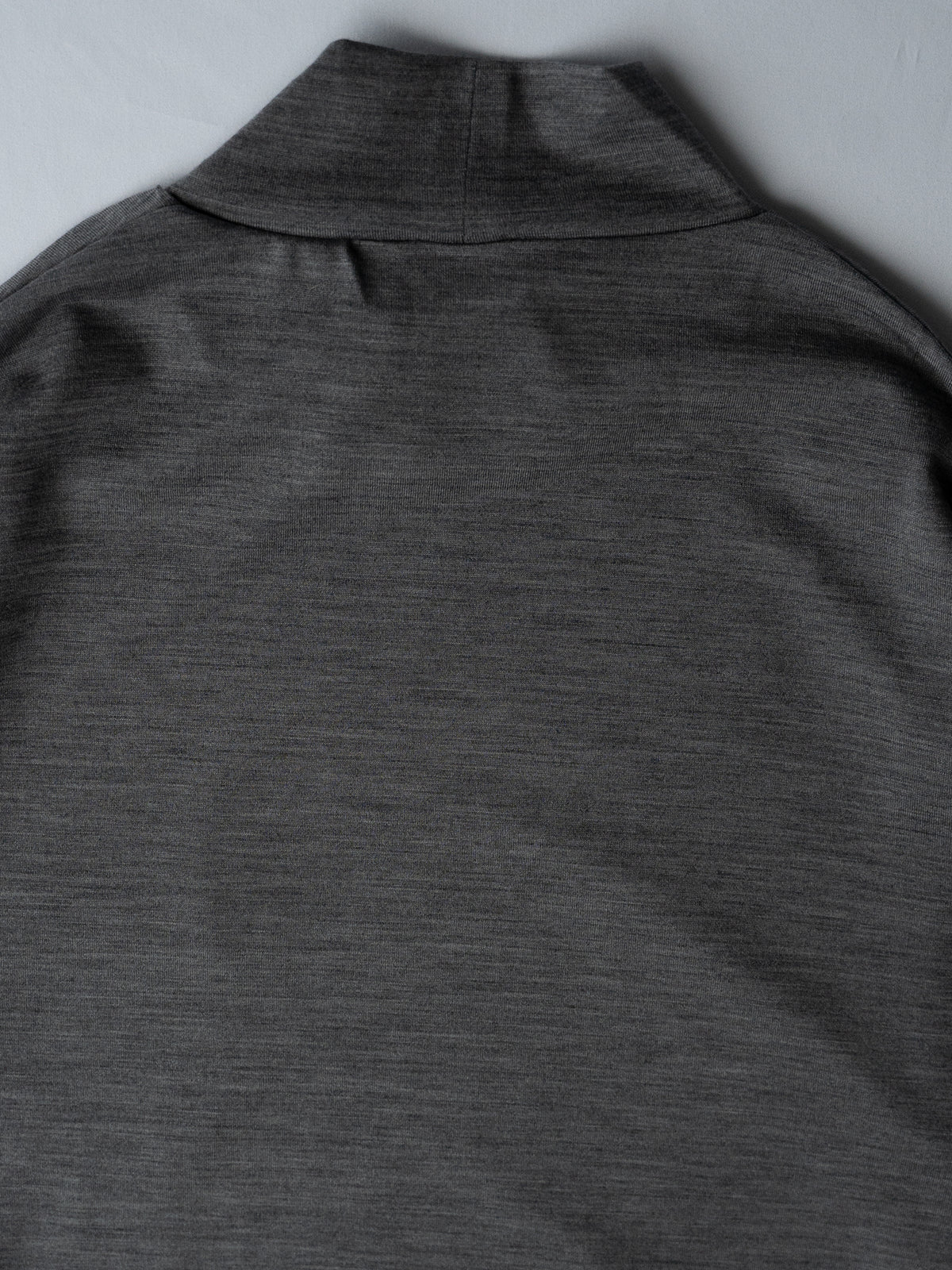 Merino Wool Pocket Long-Sleeve Mock Neck Tee