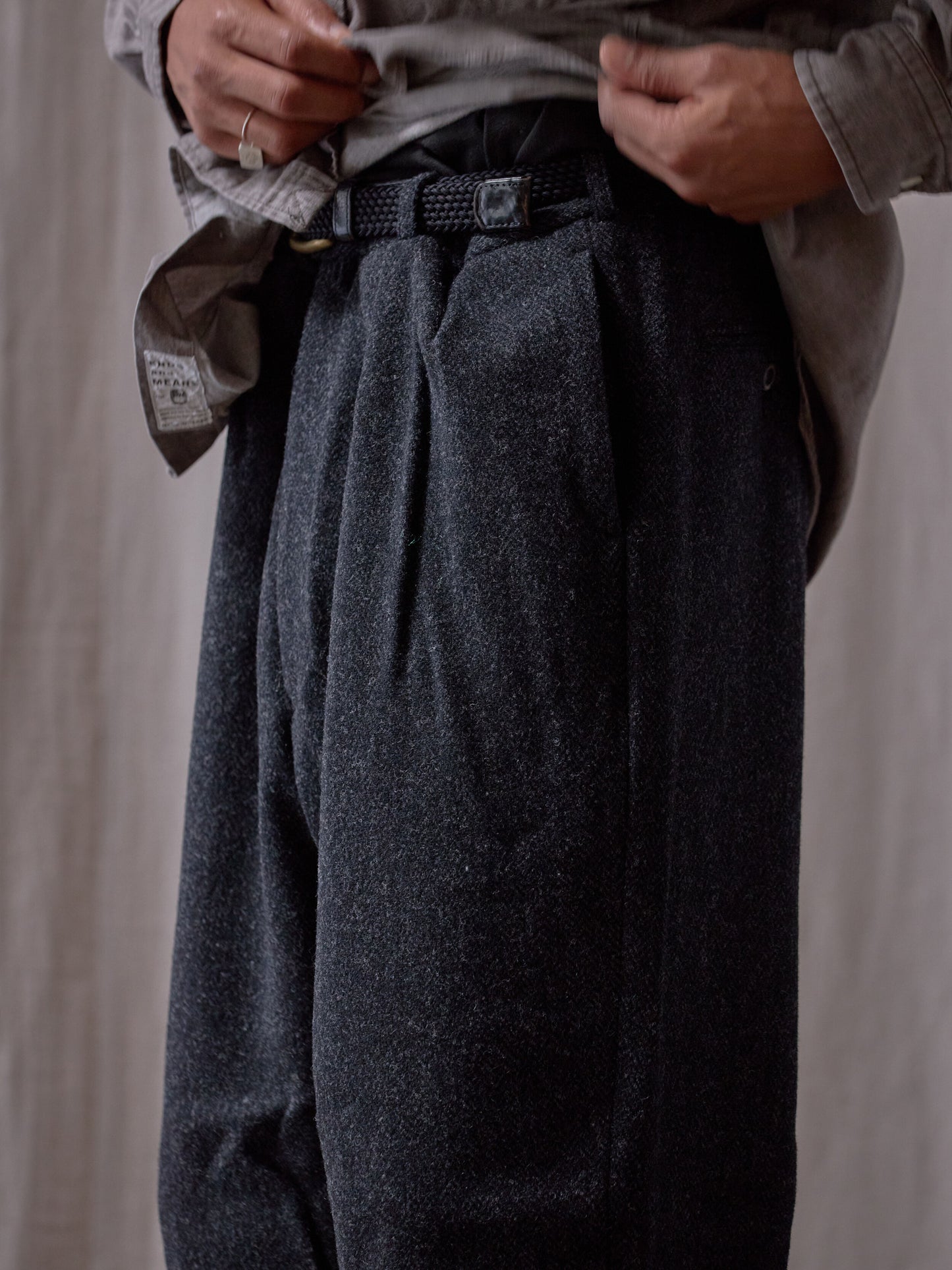 Grandpa Wool 2tuck Trousers