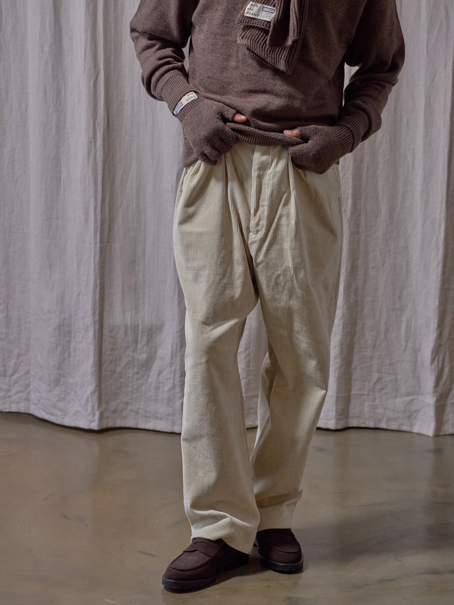 Grandpa Cord 2tuck Trousers