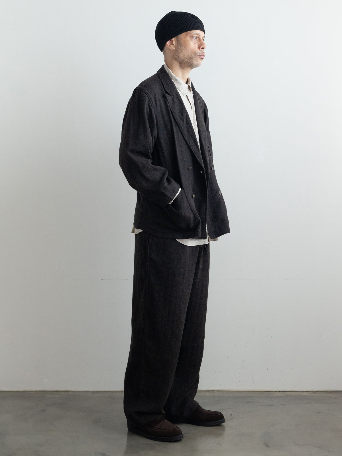 Linen Wool Easy Pants