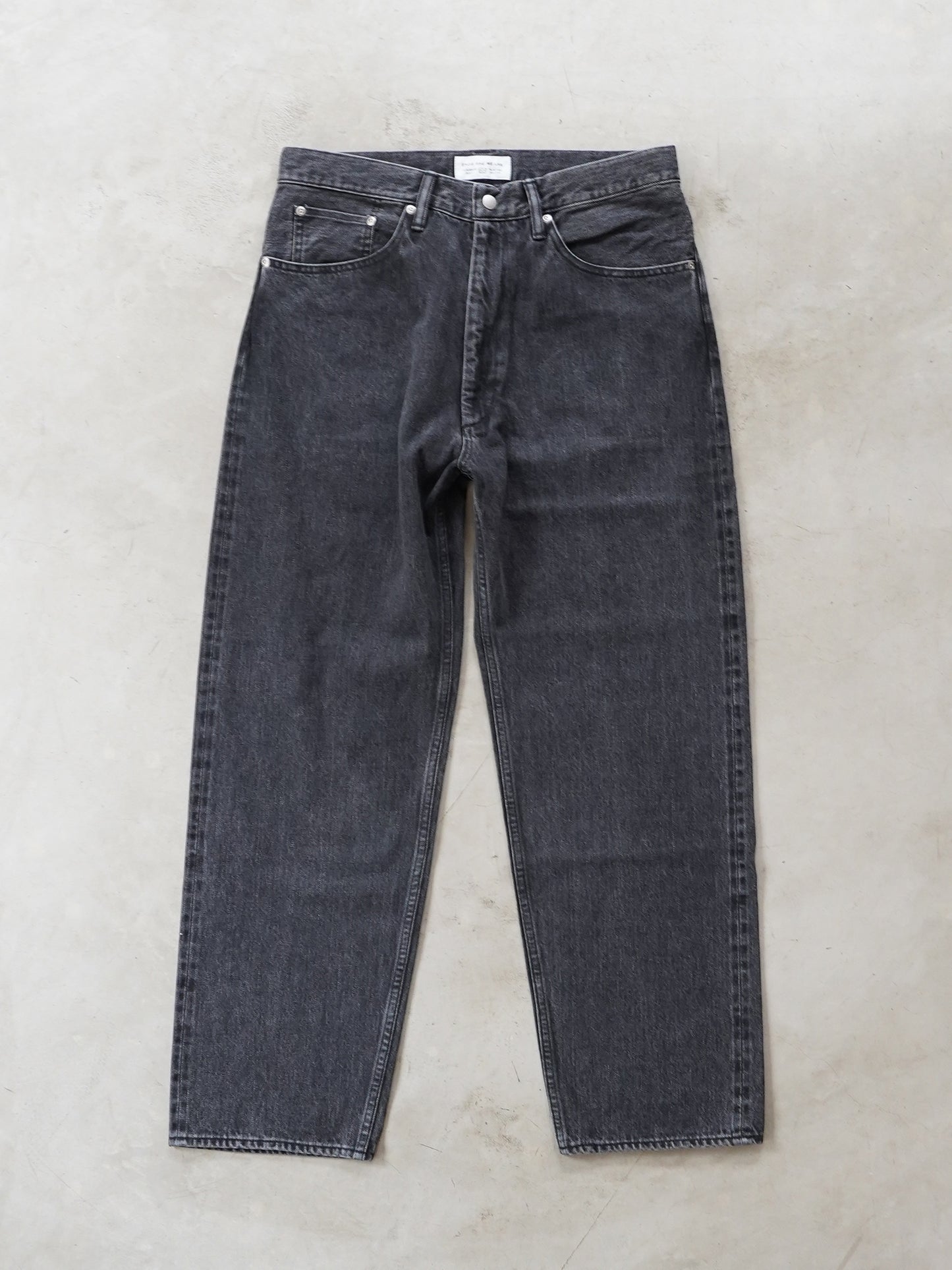 5 Pockets Denim Washed Black