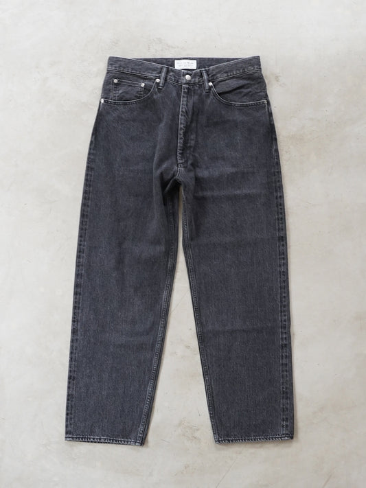 5 Pockets Denim Washed Black