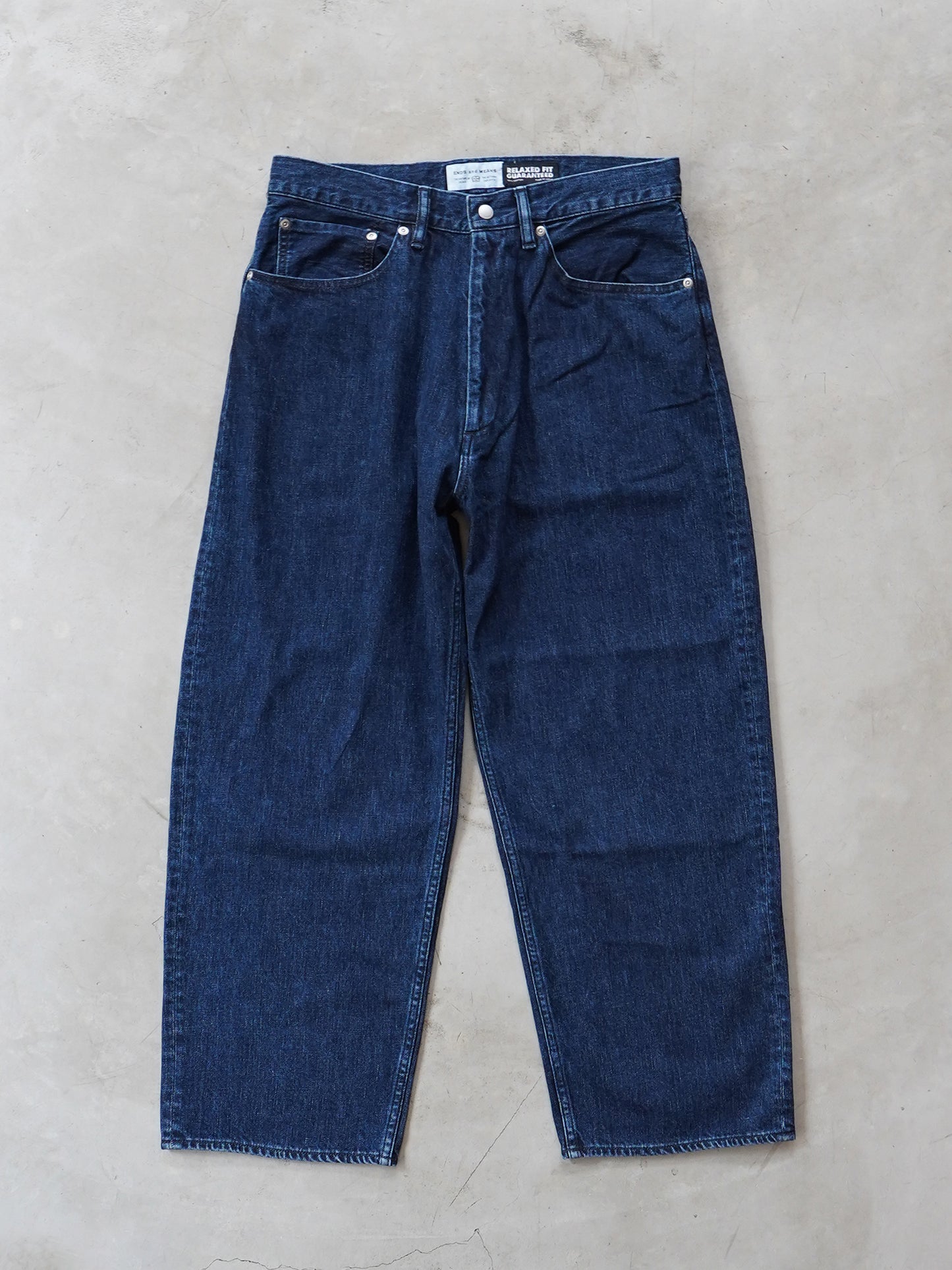 5 Pockets Denim Washed Indigo